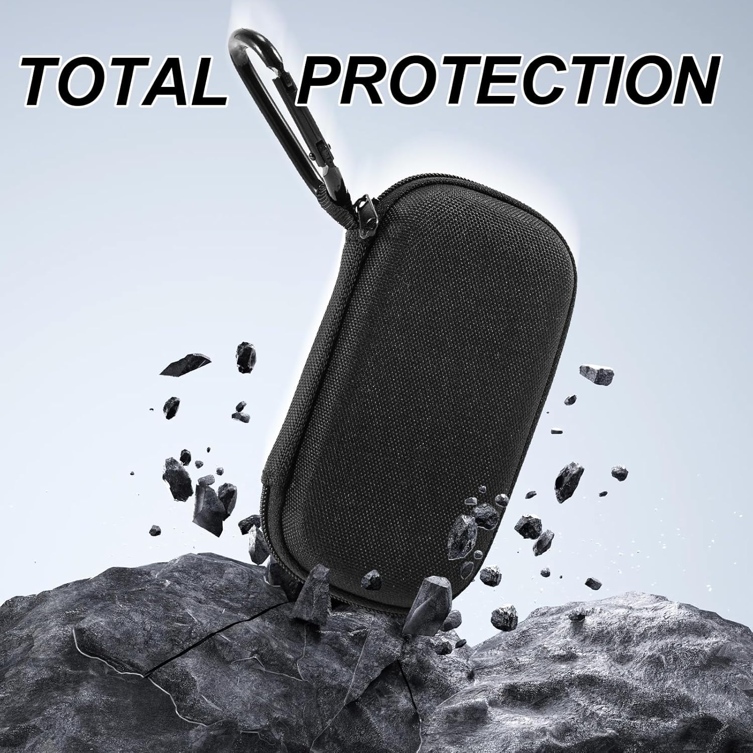 Heart Monitor Case for Alivecor Kardiamobile 6L/5L ECG/EKG &ndash; Lightweight Protective Carrying Case with Pill Box & Keychain, Compatible with Apple & Android Devices (Case Only) image number 1