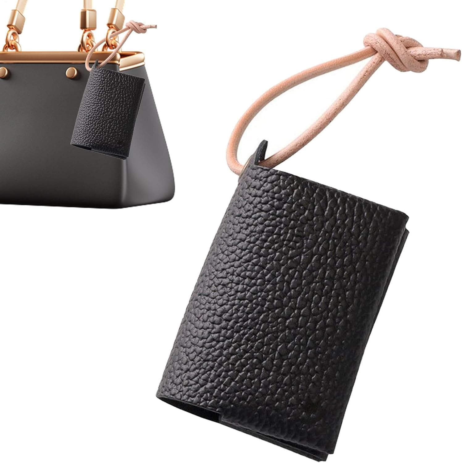 Pocket Tissue Holder PU Leather Case for Wallet, Paper Towel - Dustproof and Waterproof Tissue Holder | Key Organizer Travel Pouch Tissue Bag Elegant Compact & Designed for Family, Friends And