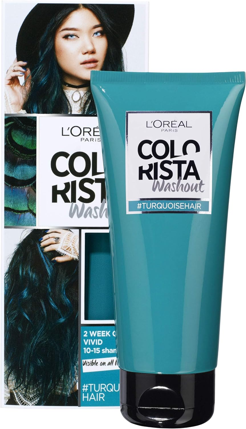 L&rsquo;Or&eacute;al Paris Colourista Washout Turquoise Hair (Semi-Permanent Hair Colour) image number 3
