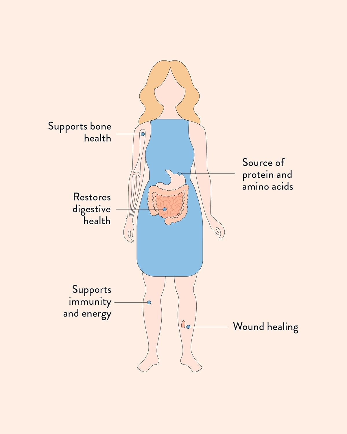 Nutra Organics Beef Bone Broth Hearty Original 1Kg | Nutritious Broth Powder, B Vitamins & Zinc | Boost Immunity, Energy, Gut Wellbeing (125 Serves)