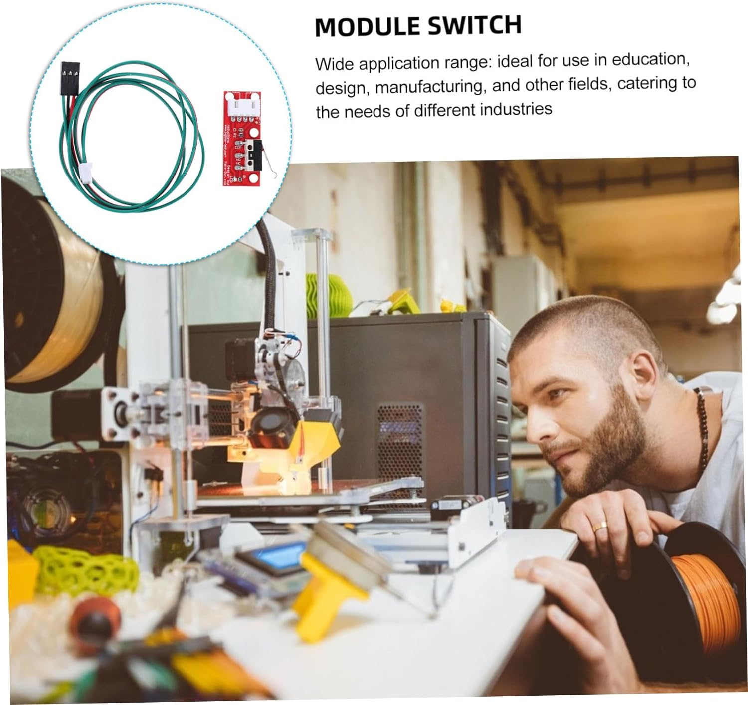 Iplusmile Enhanced Precision 3D Printer Endstop Switches 6 Pack Mechanical Optical Limit Switches Printer Parts Accessories image number 3