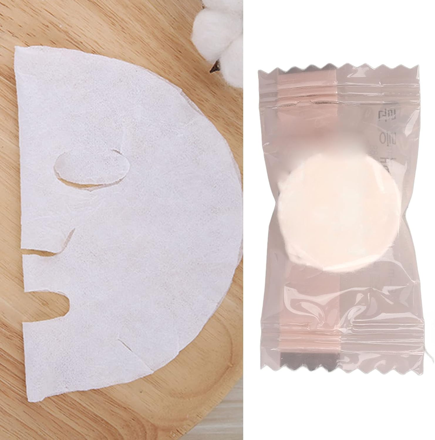 20 Pcs Compressed Facial Mask, Ultra Thin Beauty DIY Disposable Mask Sheet, Skin Face Care Masque Mask Home DIY, Highly Effective Moisturizing