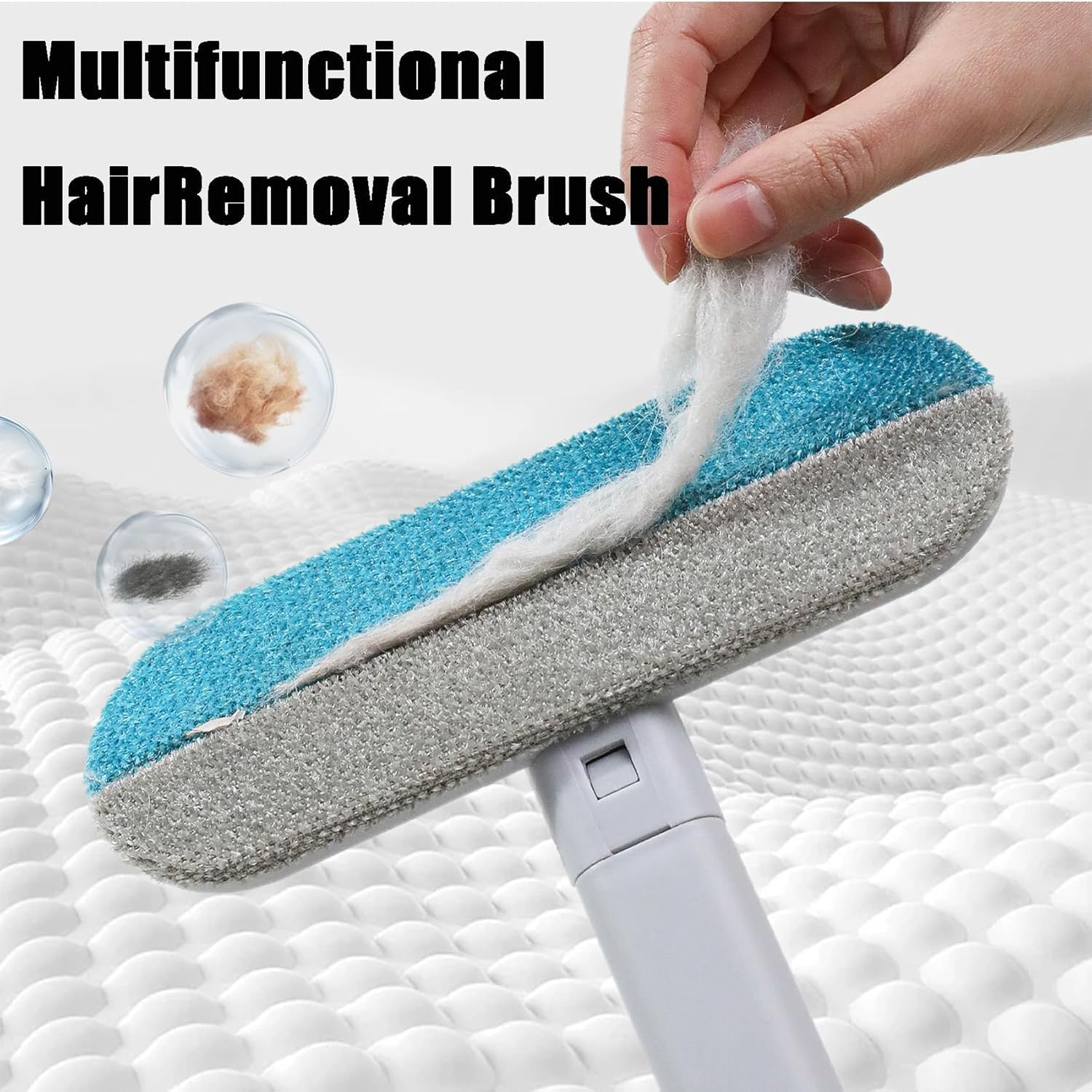 Reusable Pet Hair Remover for Dogs & Cats - Lint Brush for Furniture, Car Seats & Carpets | Washable Fur Cleaner with Soft Bristles | Gentle on Upholstery & Clothing image number 2