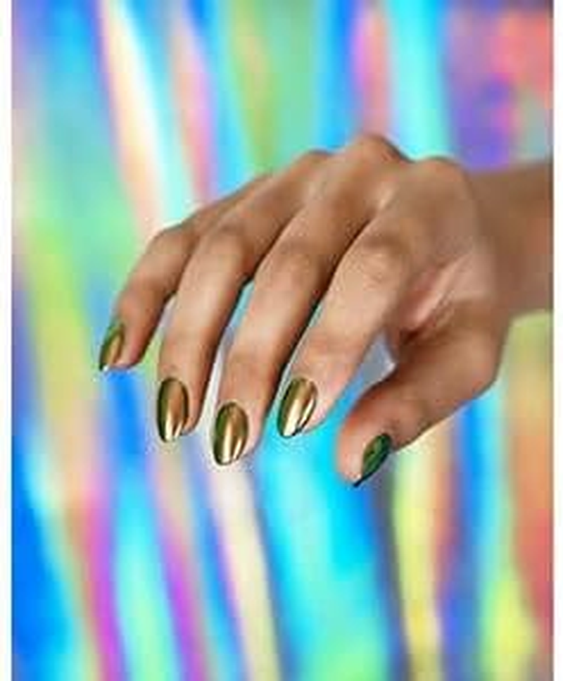 Gelish Gold Holographic Chrome Stix, 5 G - Multicolor image number 4