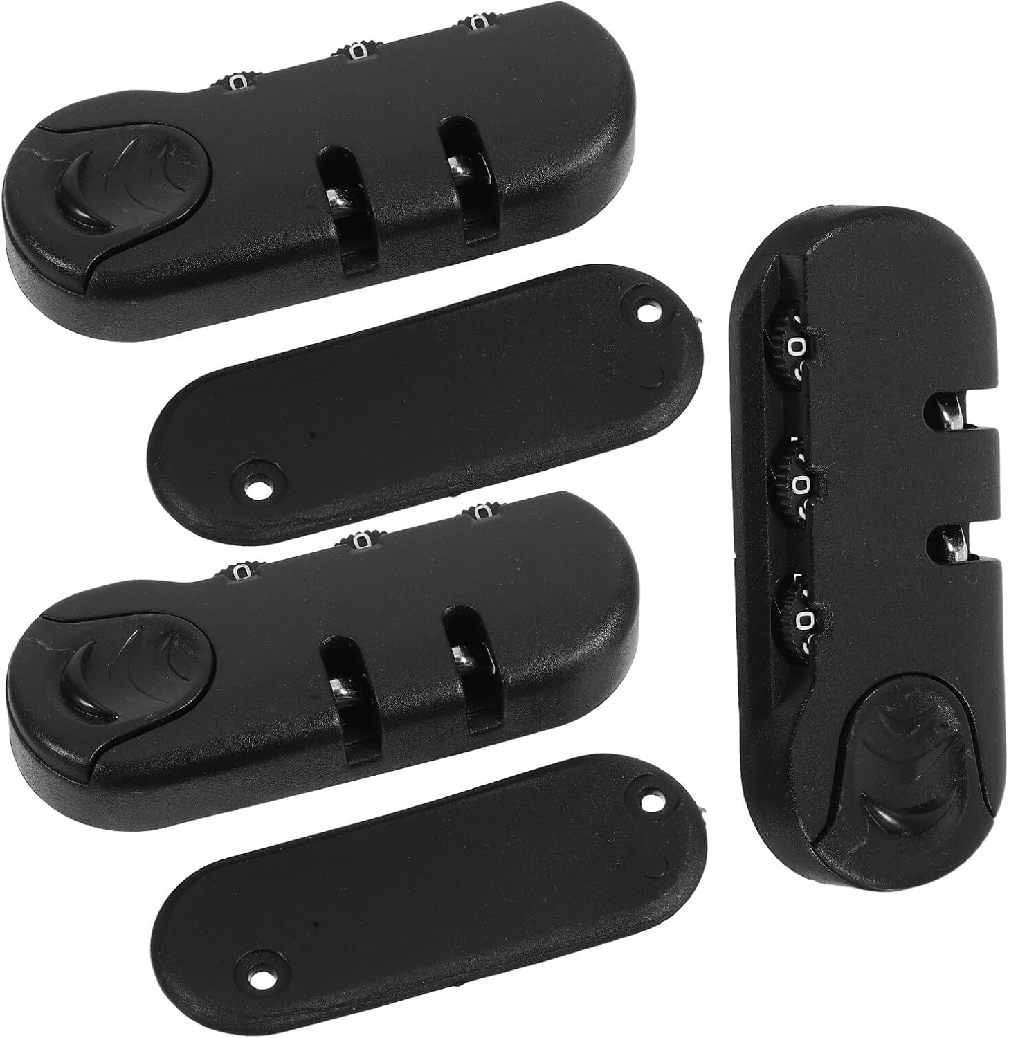 COMPUKAS 3Pcs Backpack Anti-Theft Lock Combination Password Security for Luggage Suitcases Bags with Thumb Operation Lightweight Travel Gear for Business Trips image number 6