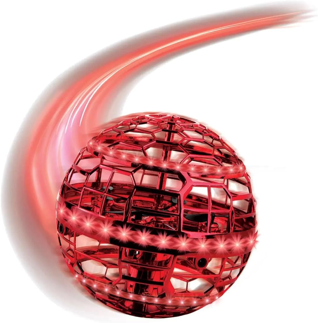 Flying Spinner with LED Lights Assortment (6+) Hoverstar Lumisphere Flying Orb (Red) image number 5