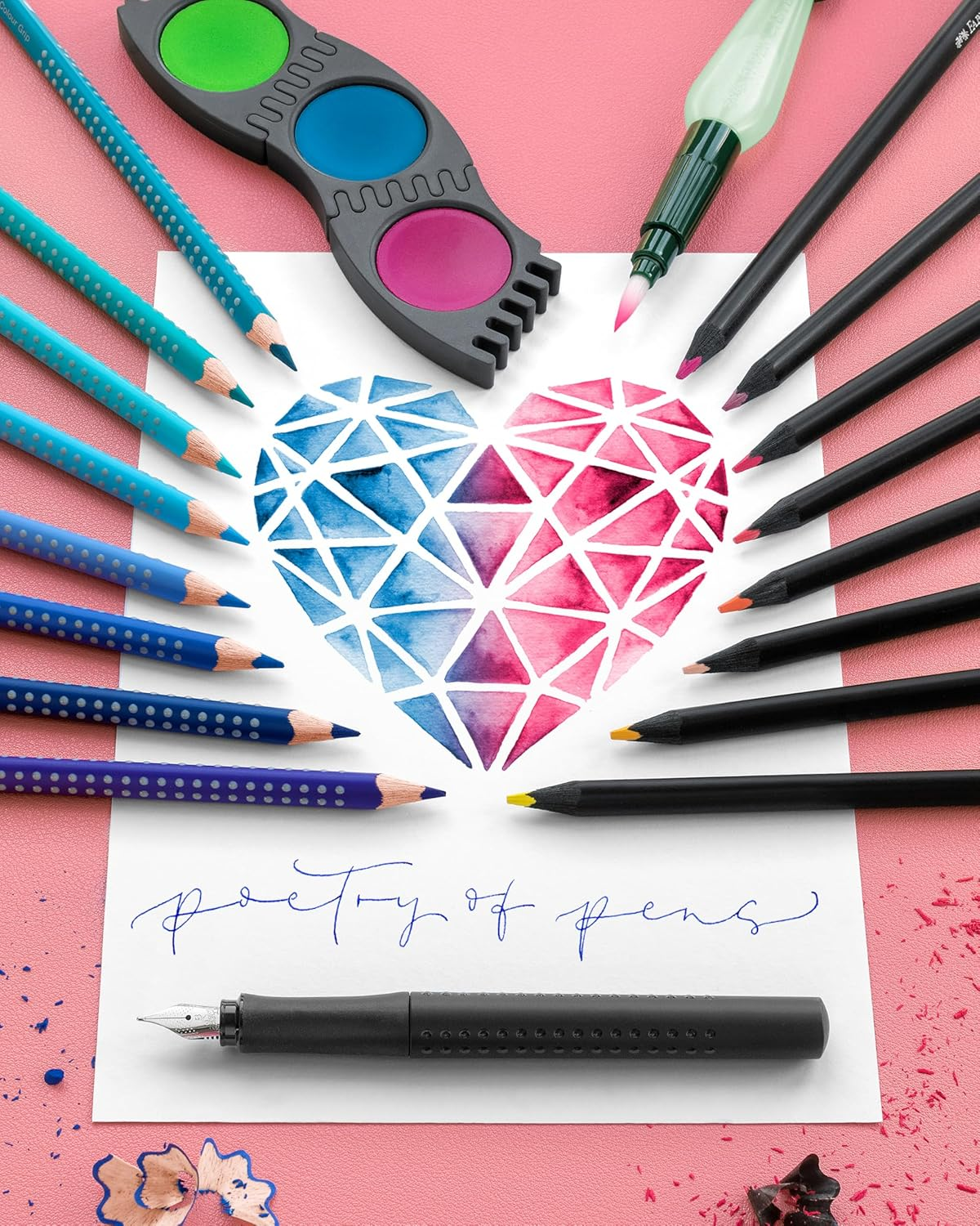 Faber-Castell Convenient Art and Graphic Watercolour Paint Water Brush, (18-185105)