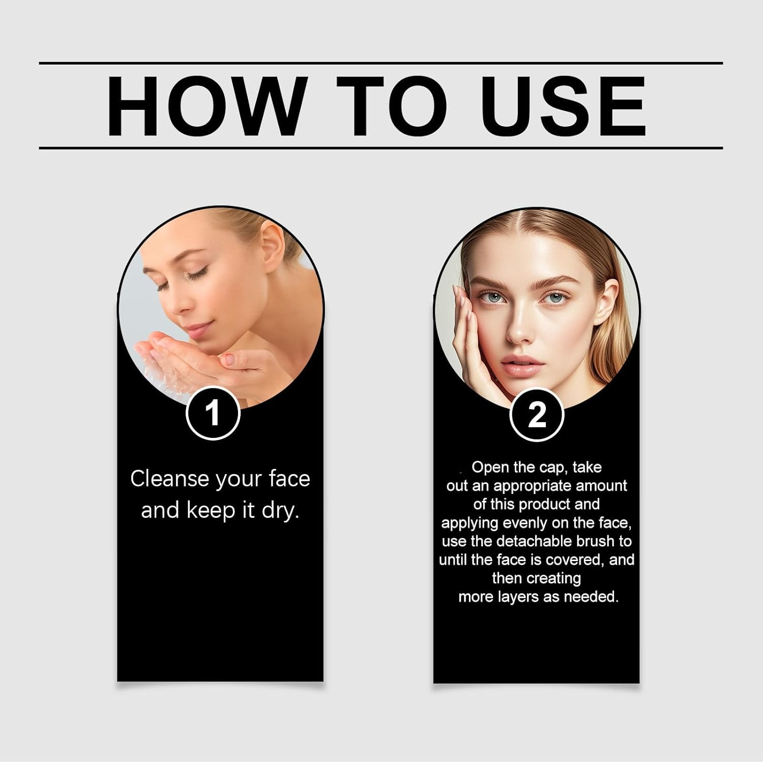 Color Changing Foundation Stick, 2-In-1 Foundation Stick, Hydrating Concealer, Brightening & Even Skin Tone, Waterproof & Sweatproof, Full to Medium Coverage Makeup, Lightweight, with Brush (Natural) - Dark image number 5