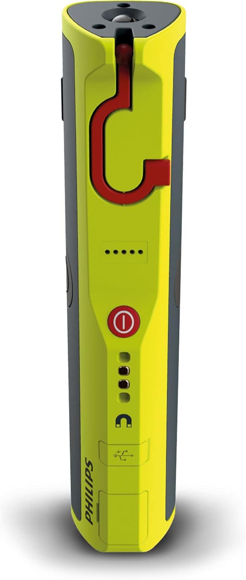 Philips Xperion 6000 Pillar LED Work Light, 500 Lumen Rechargeable, Fold-Out Light Panel, Additional Spotlight