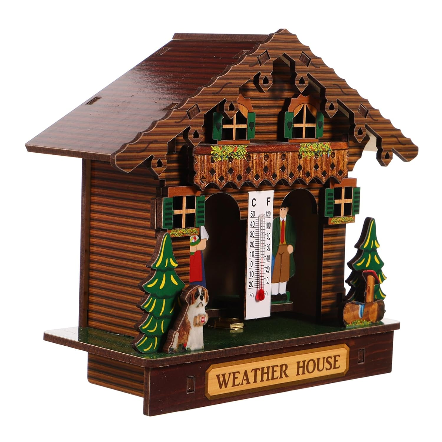 DECHOUS High Precision Wall Mount Thermometer Hygrometer Barometer Weather Station for Indoor Use Accurate Temperature Humidity Monitor with Stylish Design for Home Office Garage image number 3