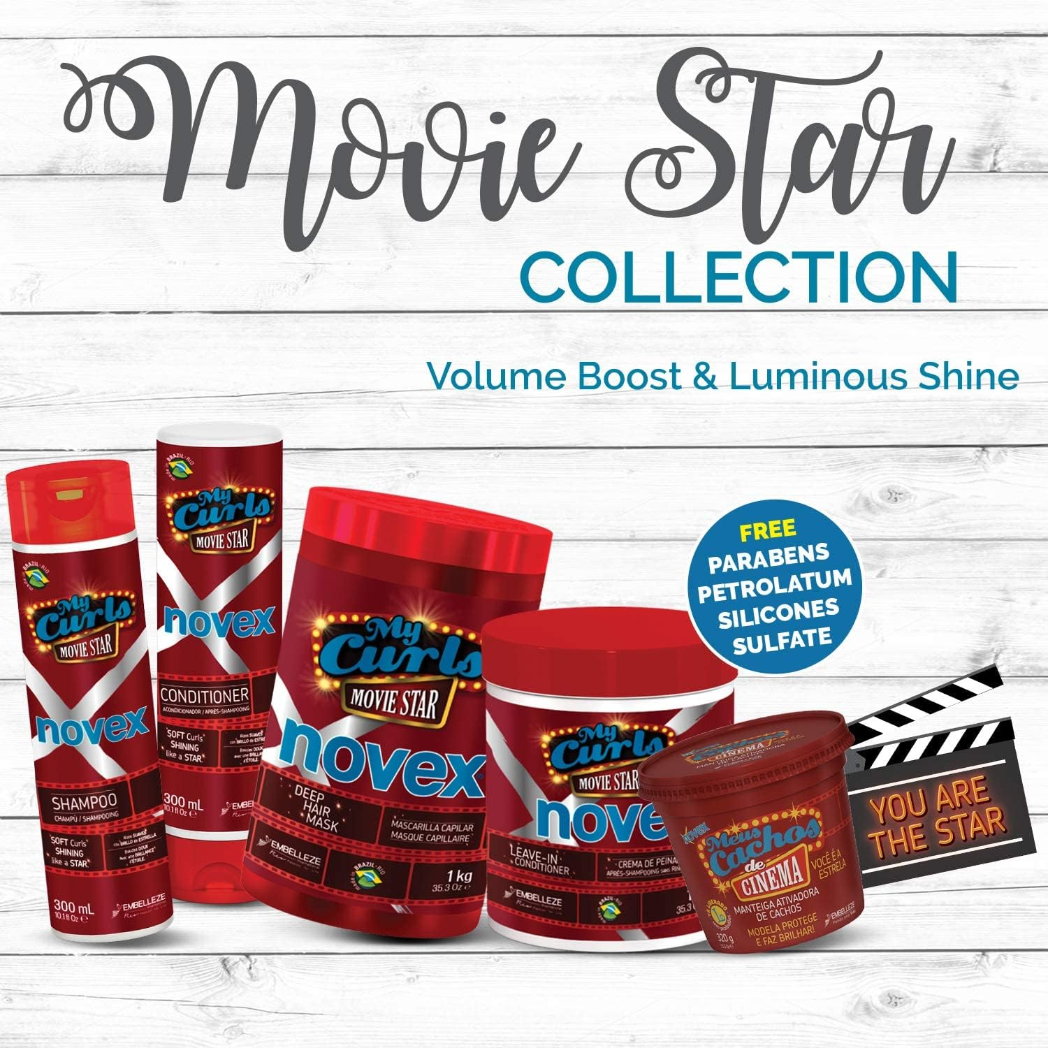 My Curls Movie Star by Novex Shampoo 300Ml image number 3