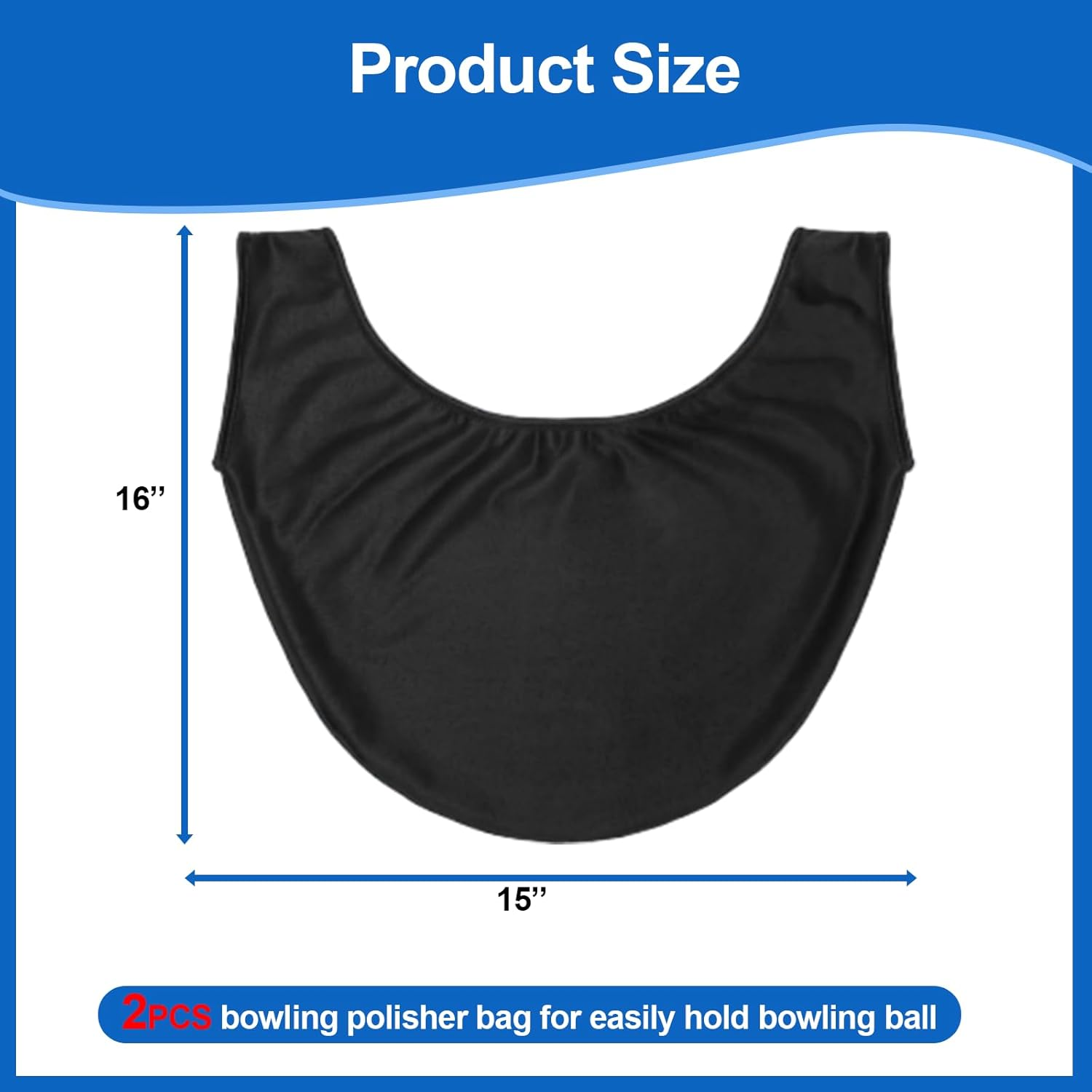 Bowling Ball Cleaning Bag, Bowling Towels Bowling Bowling Cleaner Towel Lightweight High Flexibility Organizer Carrier Portable Bowling Polisher Bag