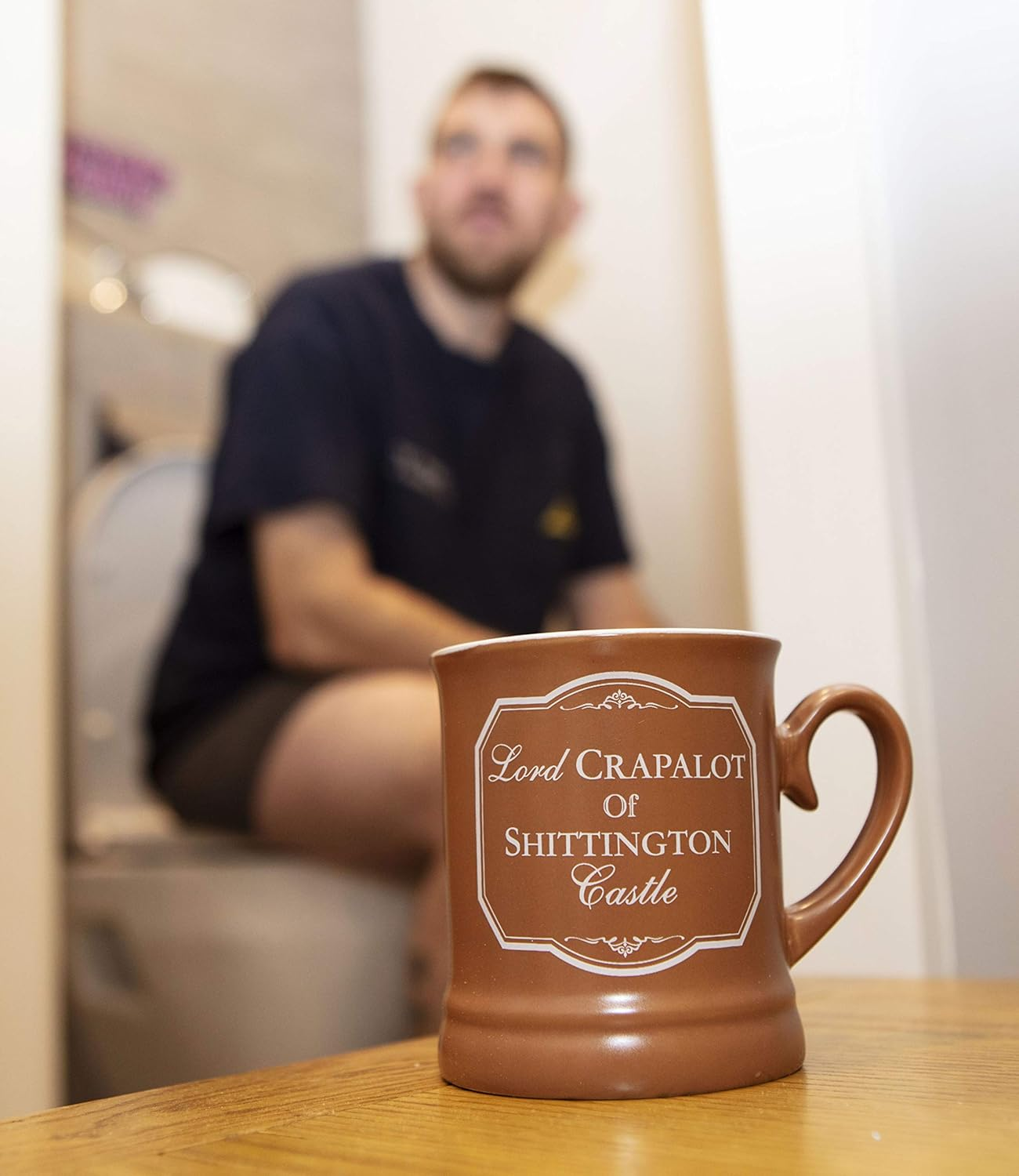 Boxer Gifts Lord Crap a Lot of Shittington Castle Victoriana Mug, 295 Ml Capacity, Humorous Ceramic Mug in Gift Box, Matte Finish image number 2