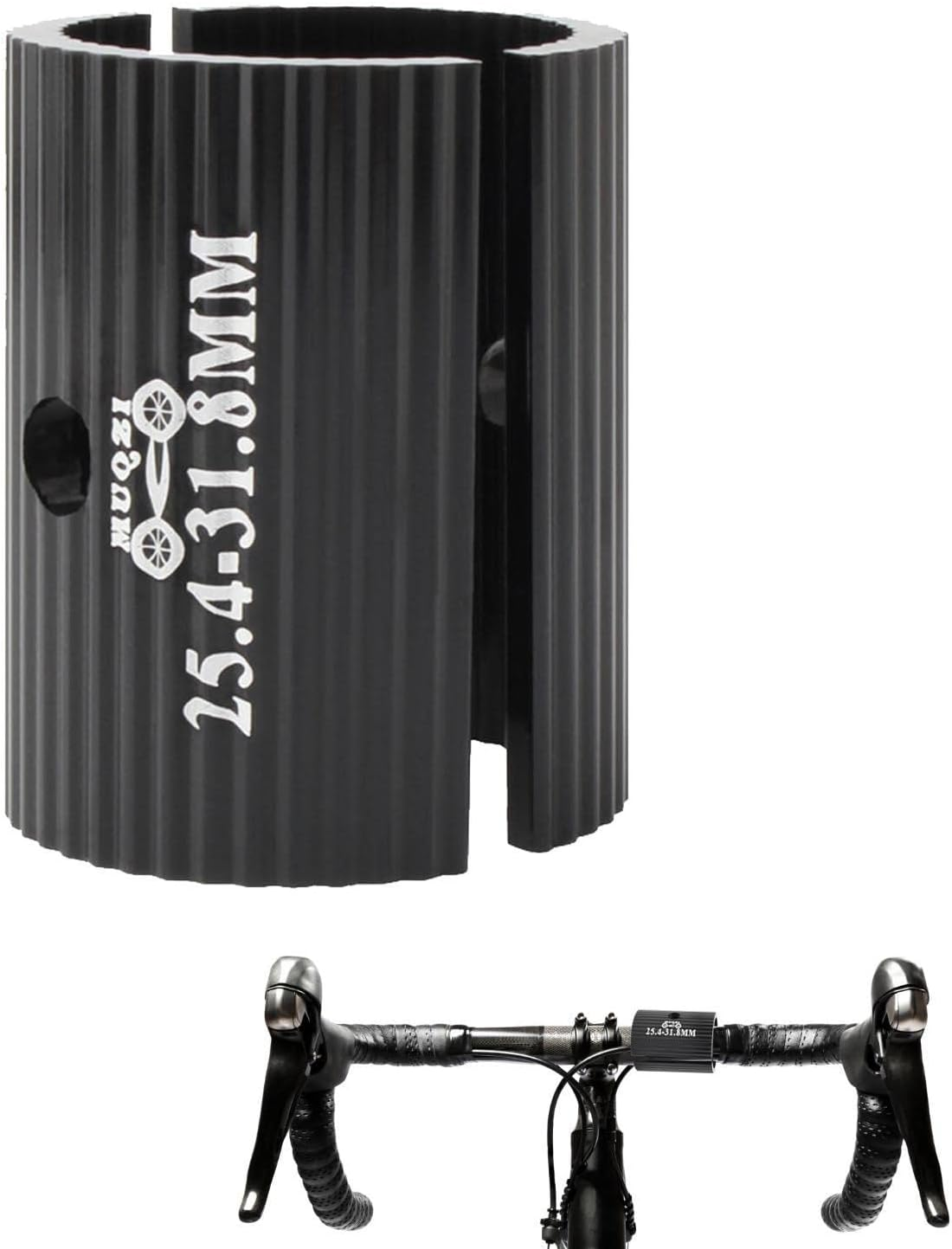 Handlebar Clamp | Aluminium Alloy Handlebar Conversion Sheet - Sheet Spacer 25.4 to 31.8 to 35Mm Increasing the Friction for Most Bicycles Imtrub
