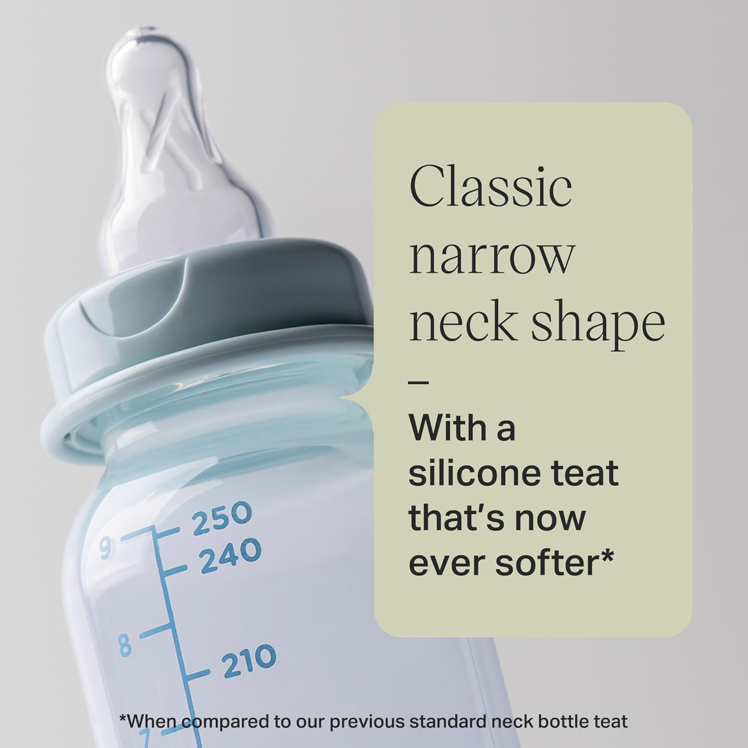 Tommee Tippee Classic Start Narrow Neck Baby Bottles, 0M+, 250Ml, Assorted Colours, Anti-Colic Valve, BPA Free, Dishwasher Safe, 1 Pack image number 2