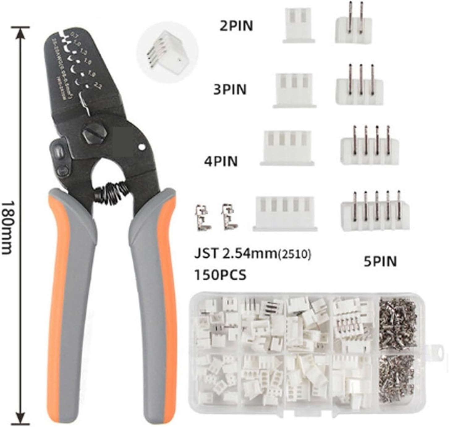 Zqnaznfderatchet Crimping Tool, Crimping Tool Crimper Plier Mini Micro Open Barrel Crimping Tools image number 2