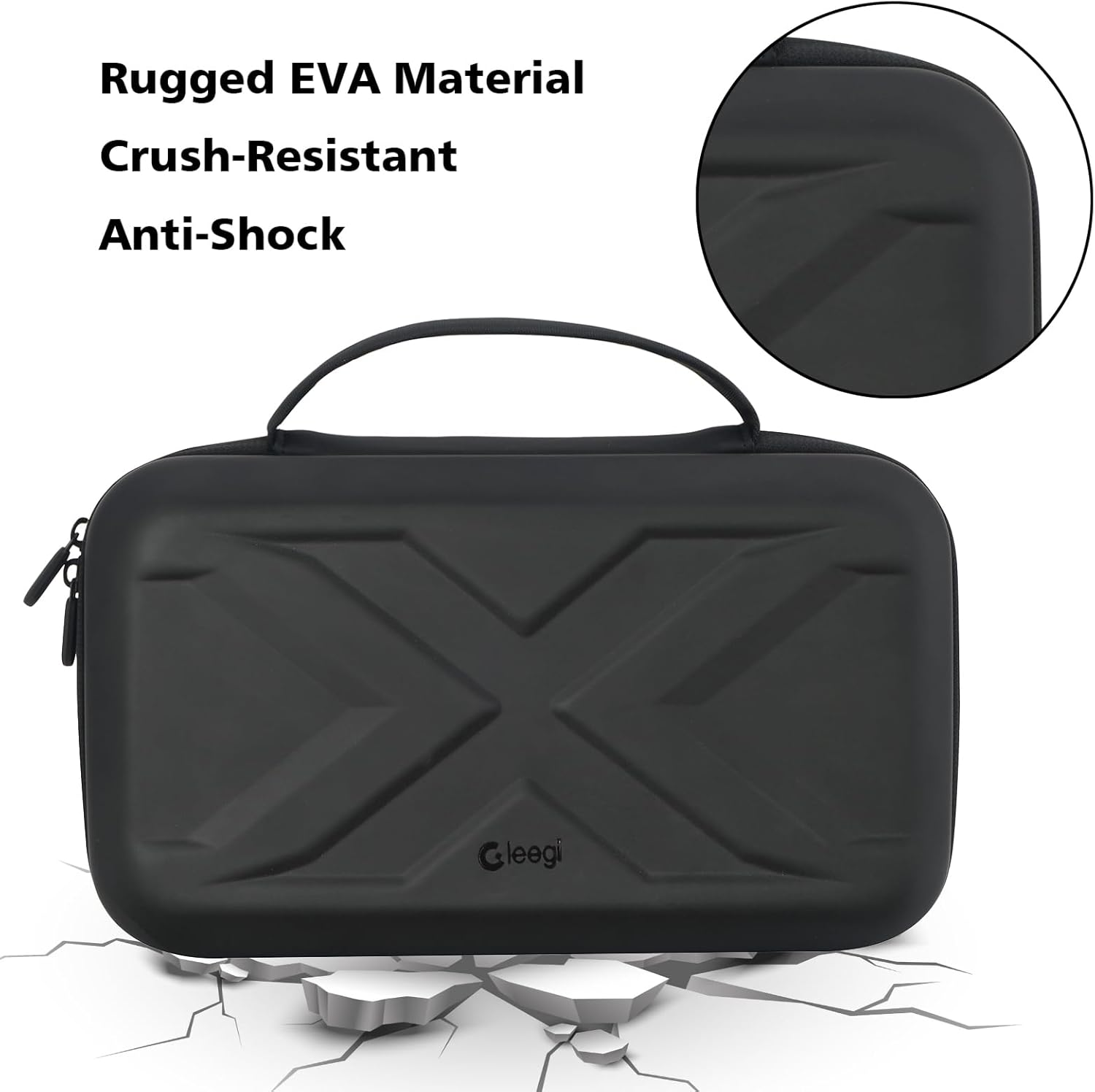 Gleegi EVA Protection Case Compatible with Compatible with NOCO Boost X GBX155: 4250A/Boost GB150: 3000A Ultrasafe Jump Starter, Portable Carrying Case for Car Battery Booster image number 1