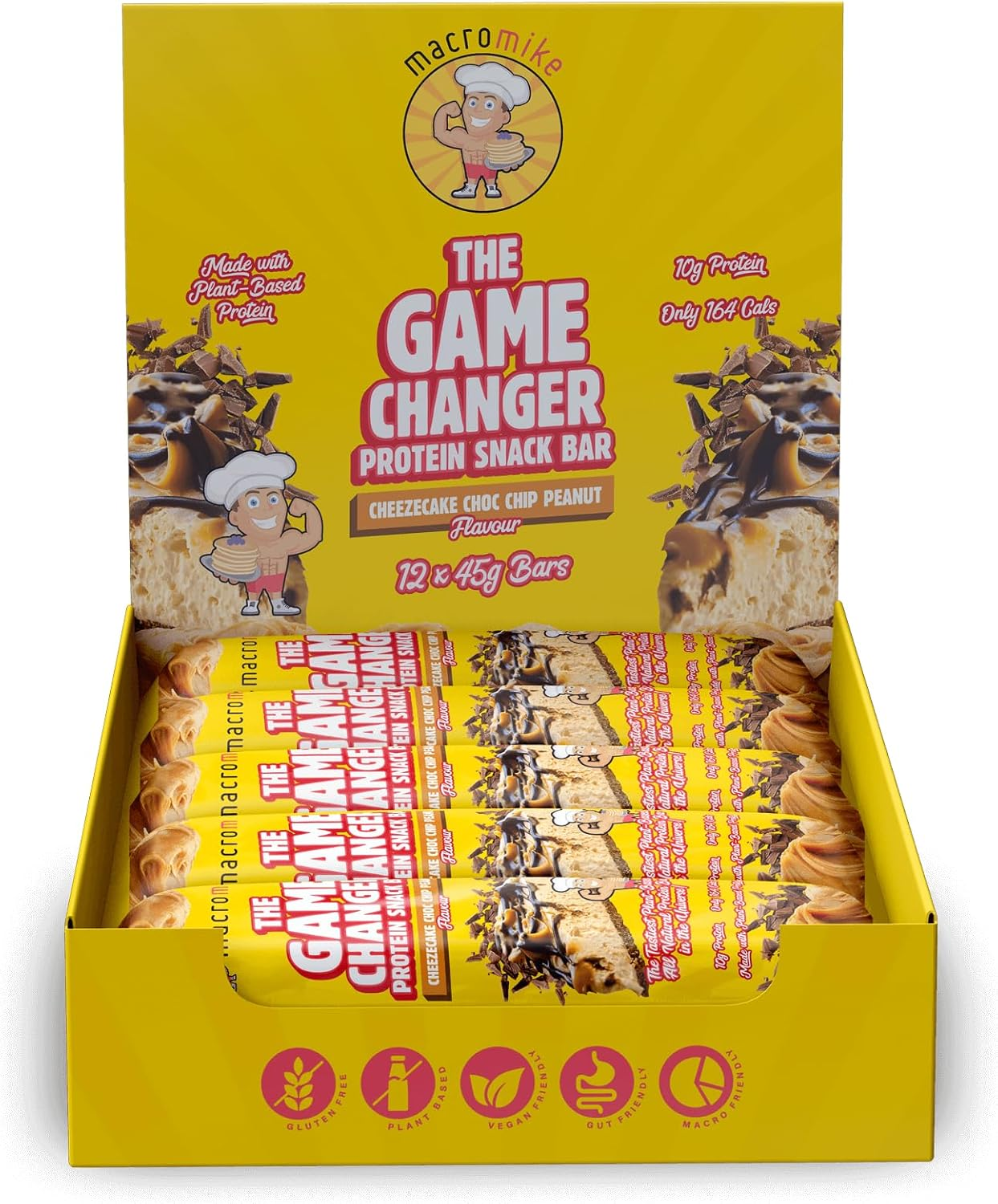Macro Mike Game Changer Protein Bar 45 G (Box of 12) image number 1
