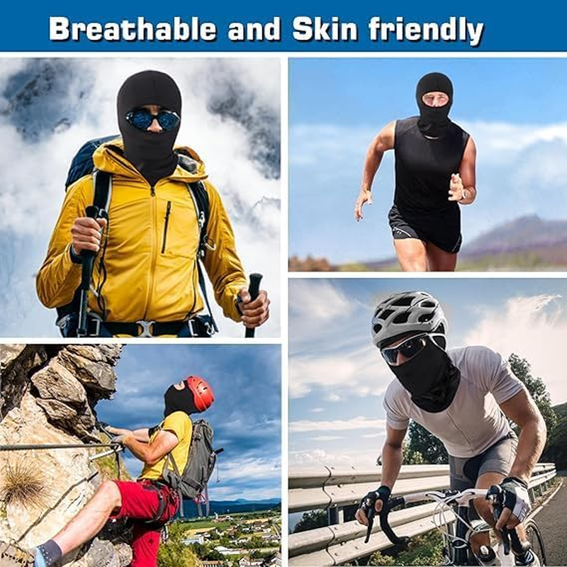 BUYUP Ski Mask, Face Mask for Men and Women &ndash; Skiing, Snowboarding, Motorcycle, UV Protection & Wind Protection - Coffee image number 5