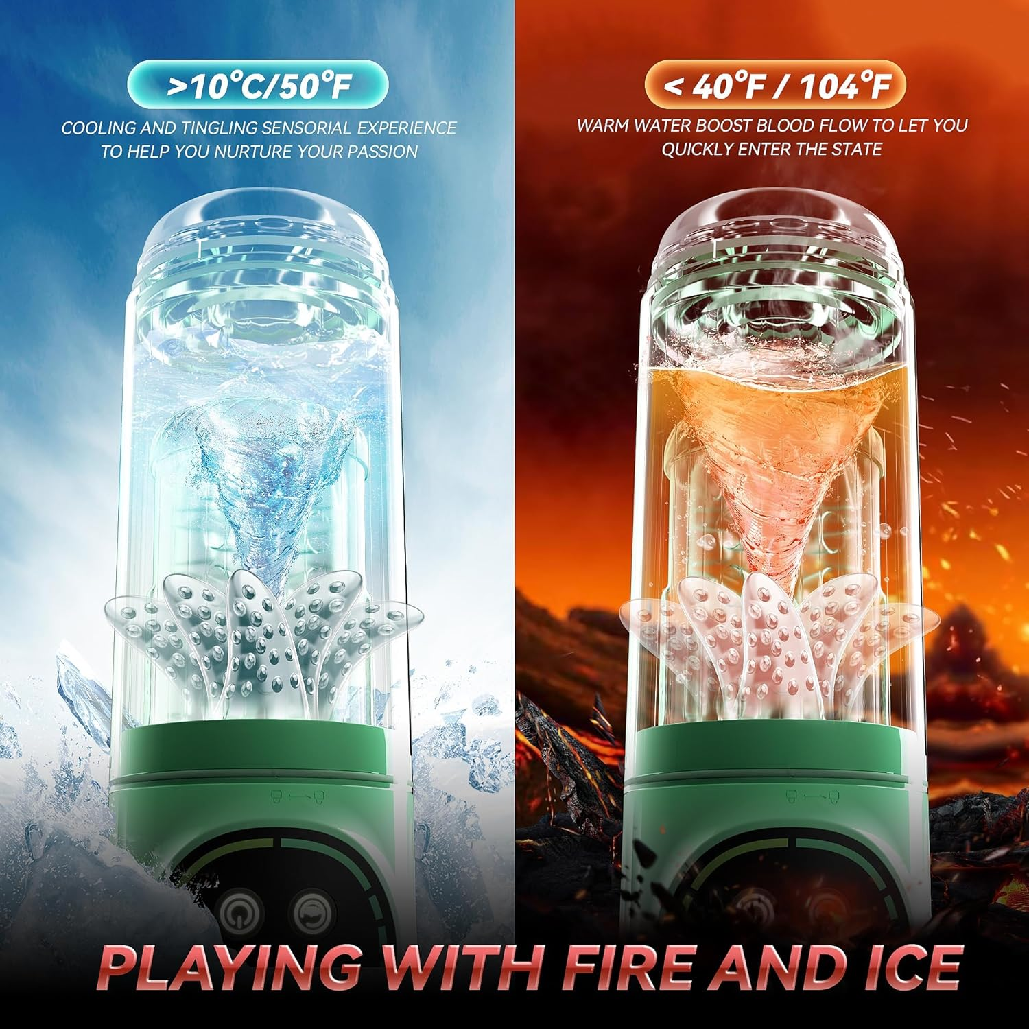 Funflick 5-In-1 Automatic Male Masturbator Penis Pump, Sex Toys for Men Adult Toys Pocket Pussy Male Stroker with 3 Pump & 7 Thrusting Rotating Vibrating Sucking Sex Machines & Devices, Vibrator Sex Toys for Men Penis Extender & Thicker, Sexual Wellness Products for Novel Sex Exploration, Best Valentines Day Gifts for Him image number 4