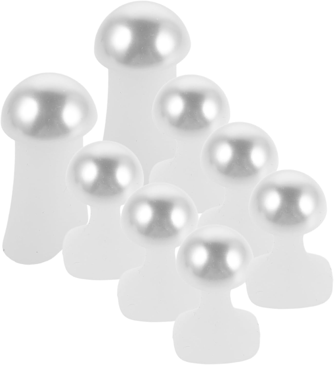 BATHVEVE 24Pcs Nail Toe Separator Nail Tools Pedicure Tools Toe Corrector Finger Separator Divider White Silica Gel image number 5