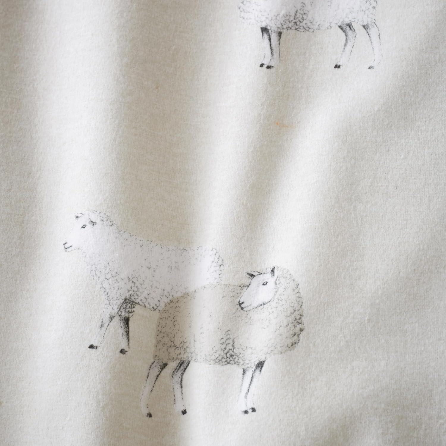 Catherine Lansfield Brushed Cotton Sheep King Duvet Set Natural image number 3