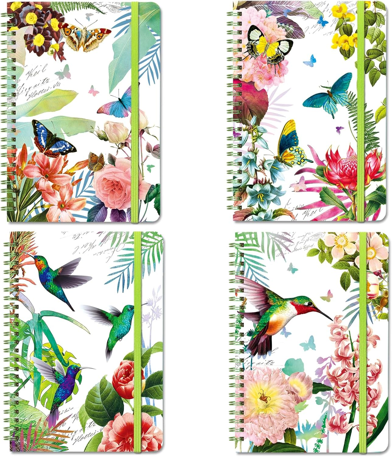 4Pack A5 Spiral Notebook, 160 Lined Pages 8.3X5.7" Hardcover Small Spiral Journal Bulks for Writing Note Taking Office Work Women Great Gifts image number 2