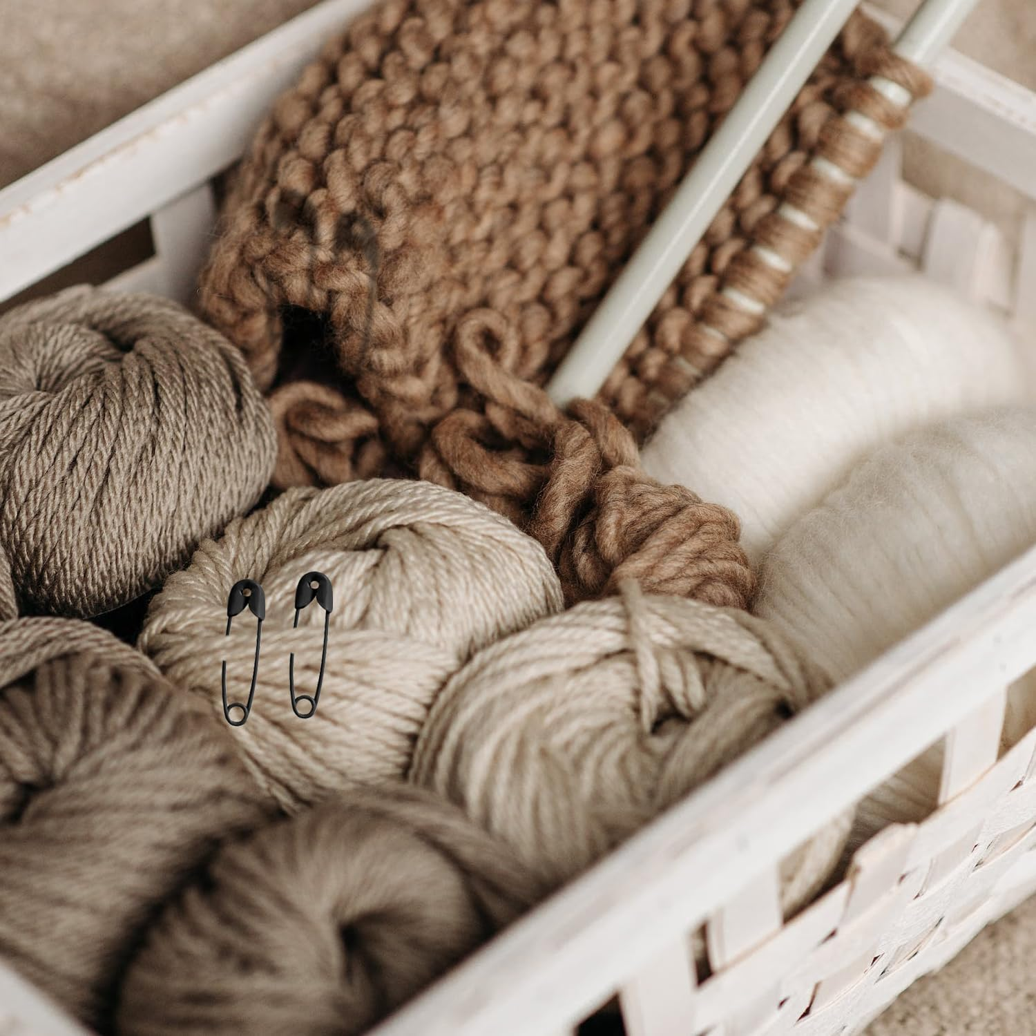 250Pcs Safety Pins, 1.1In/28Mm Mini Sewing Safety Pins Small Metal Nickel Plated Steel Safety Pins for Clothing Sewing Handicrafts Jewelry Making (Black) - Multicolor image number 5