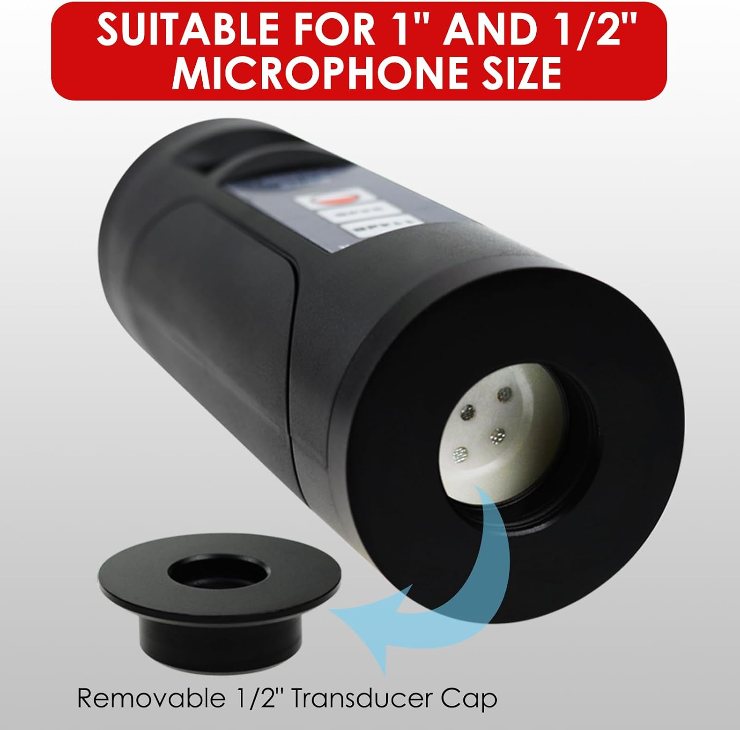 Digital Sound Level Meter Calibrator 94Db & 114Db for 1/2" and 1" Inch Microphone, Professional Noise Decibel Calibration Tool Measurement Accuracy Check (Digital Sound Calibrator) image number 2