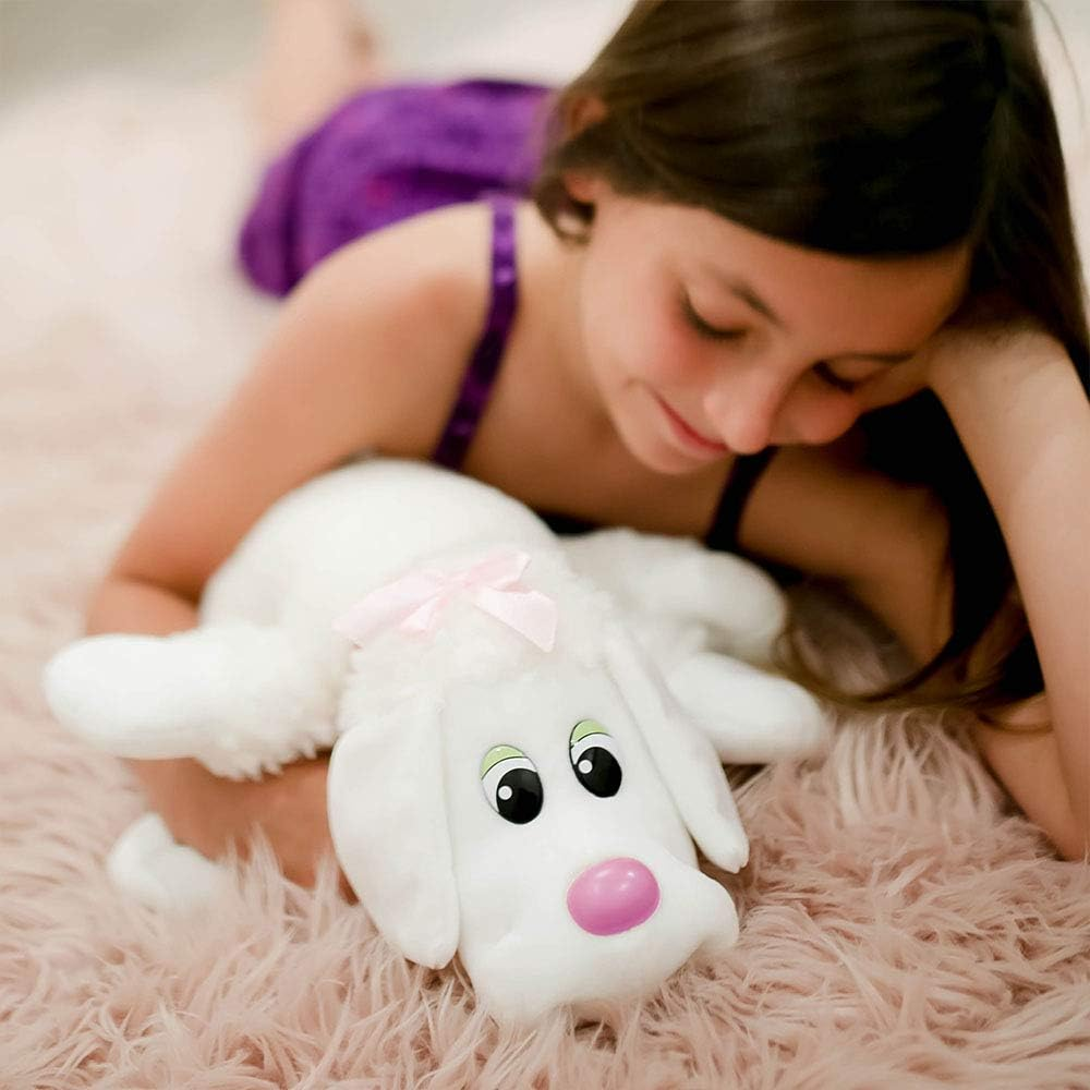Pound Puppies Classic Stuffed Animal Plush Toy - Great Girls & Boys - 17" - White Poodle (Amazon Exclusive) image number 1