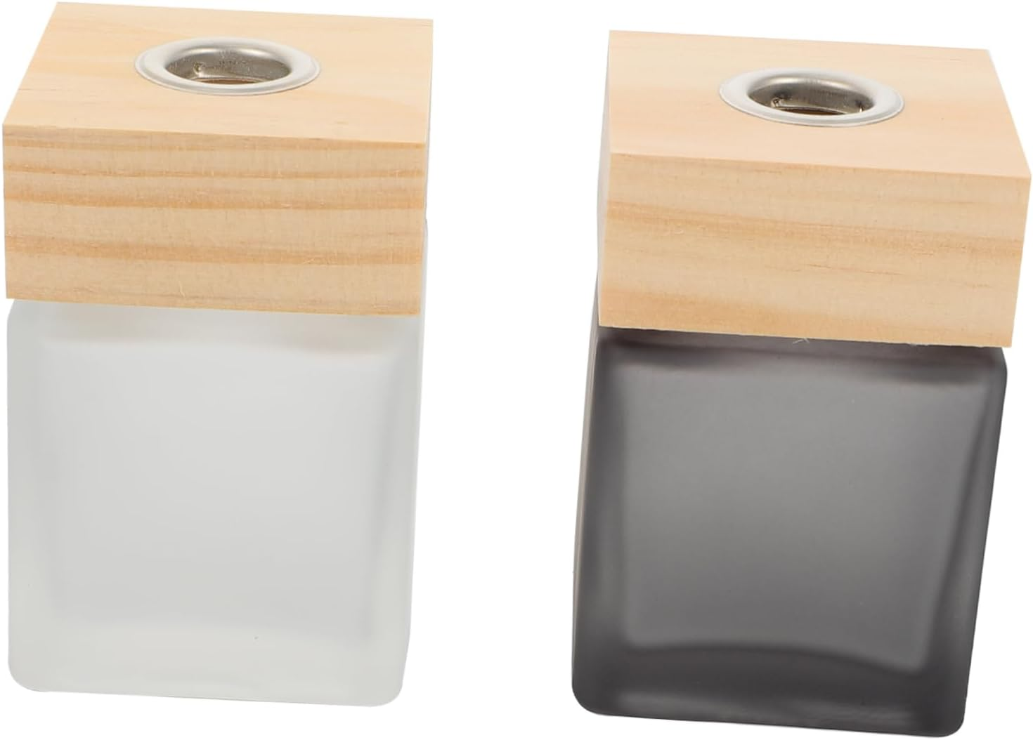 Amosfun Empty Aromatherapy Bottle Perfume Bottle 100Ml Square Glass Refillable Fragrance Diffuser Essential Oil Container for Home Decoration and Relaxation 2Pcs Set image number 4