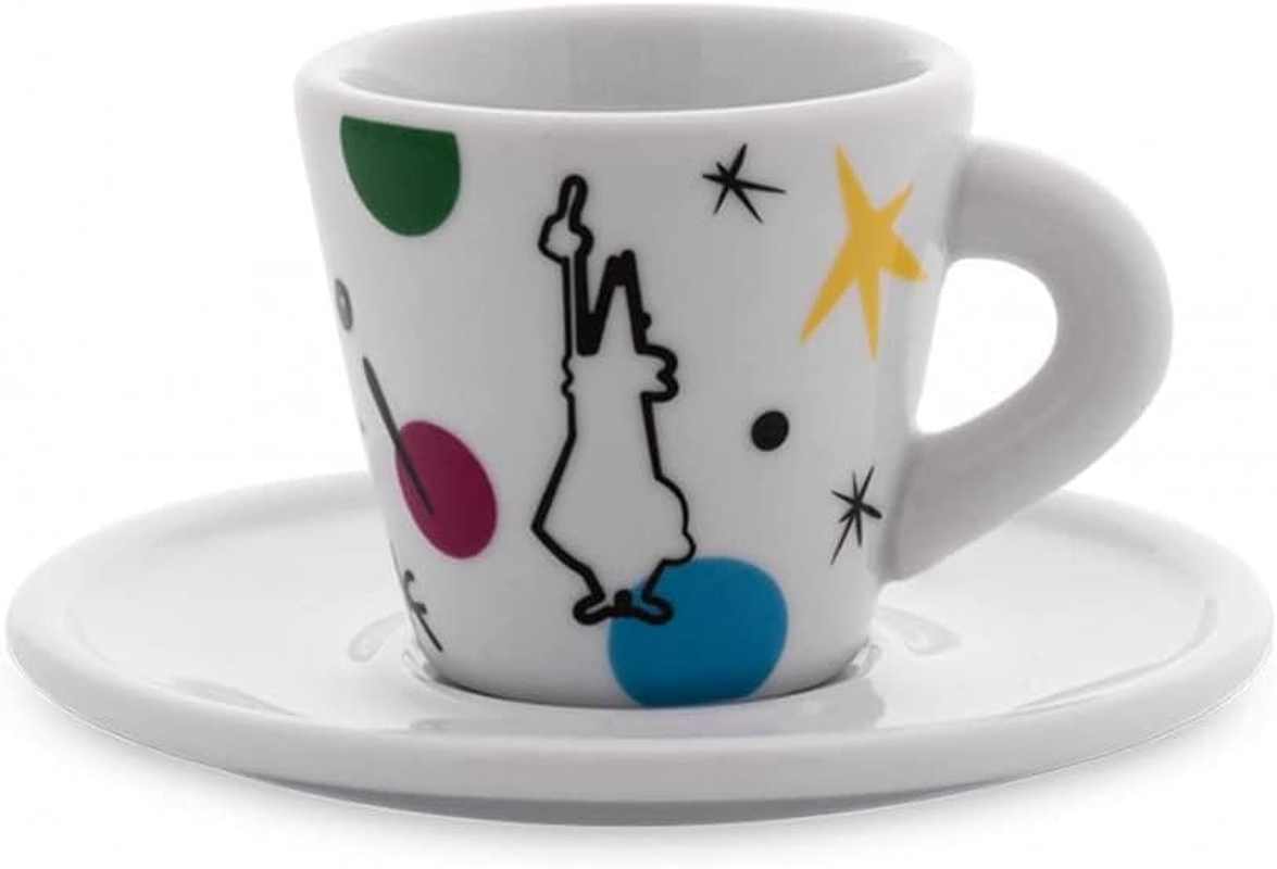 Bialetti Espresso Arte Set of 4 Espresso Cups with Saucers image number 2