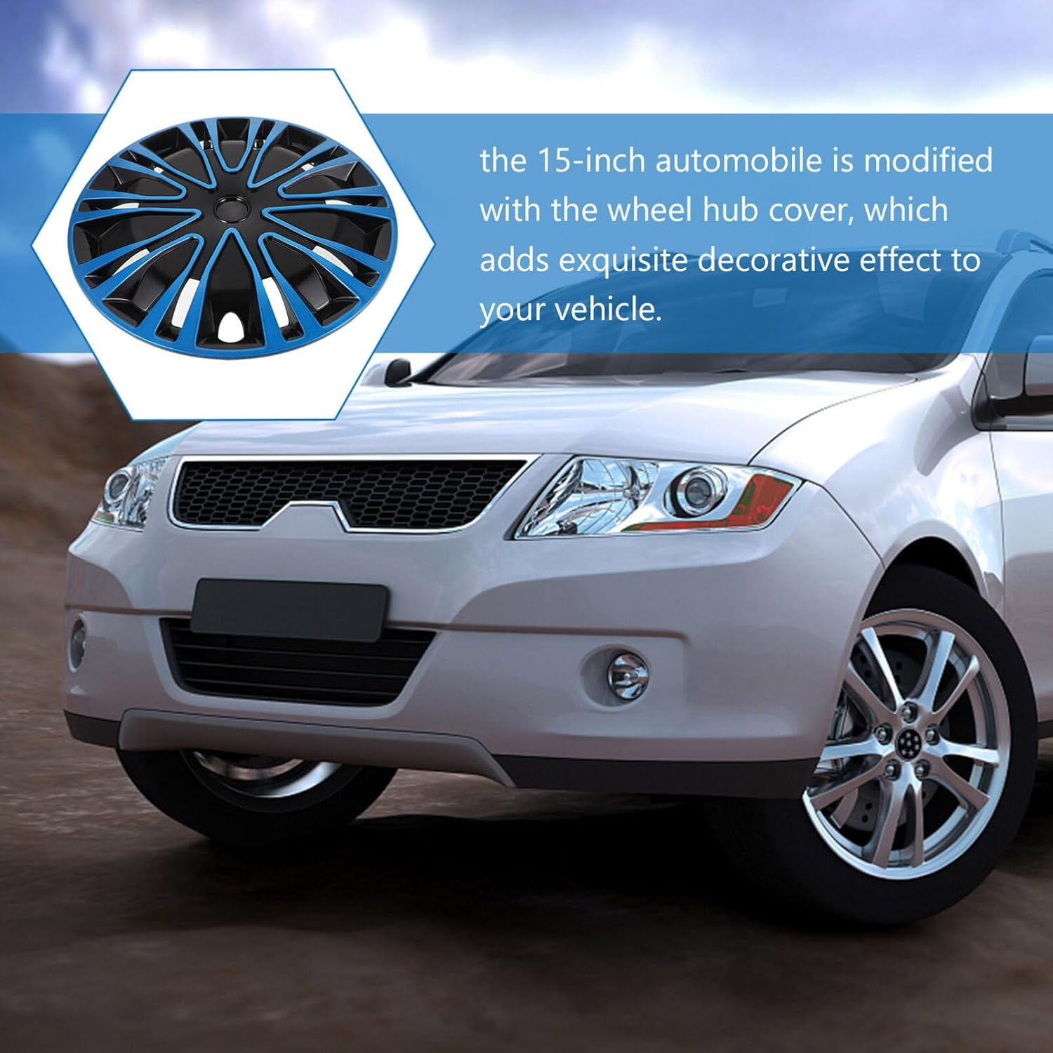 Iplusmile Wheel Cap Car Rim Cover Decorative Hubcap for Car Automotive Wheel Hub Covers image number 5