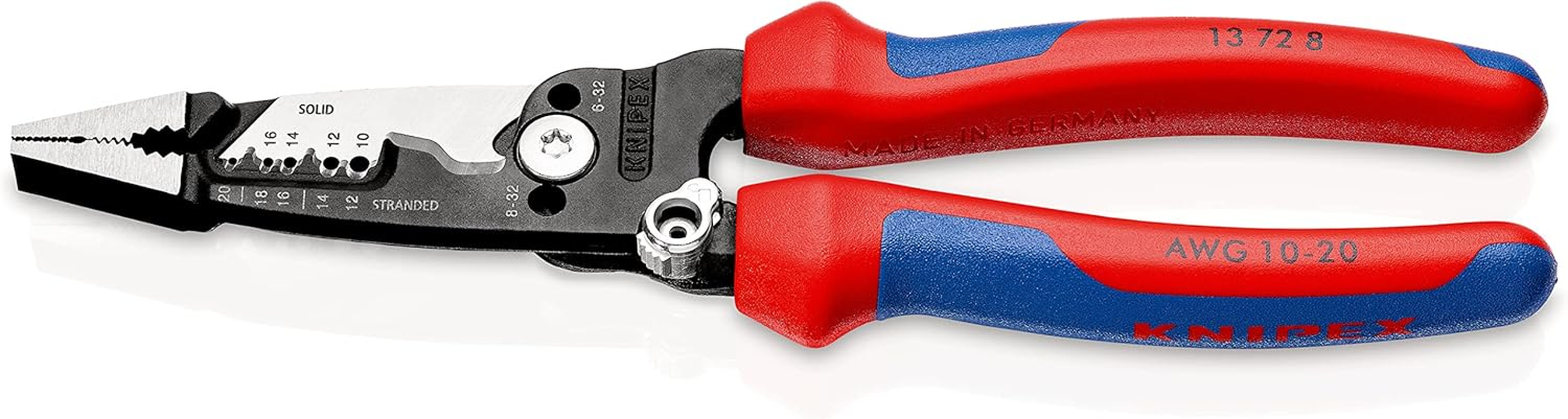 Knipex 13 72 8 American Style Multifunction Electrician Pliers Wire Stripper, 200 Mm Length