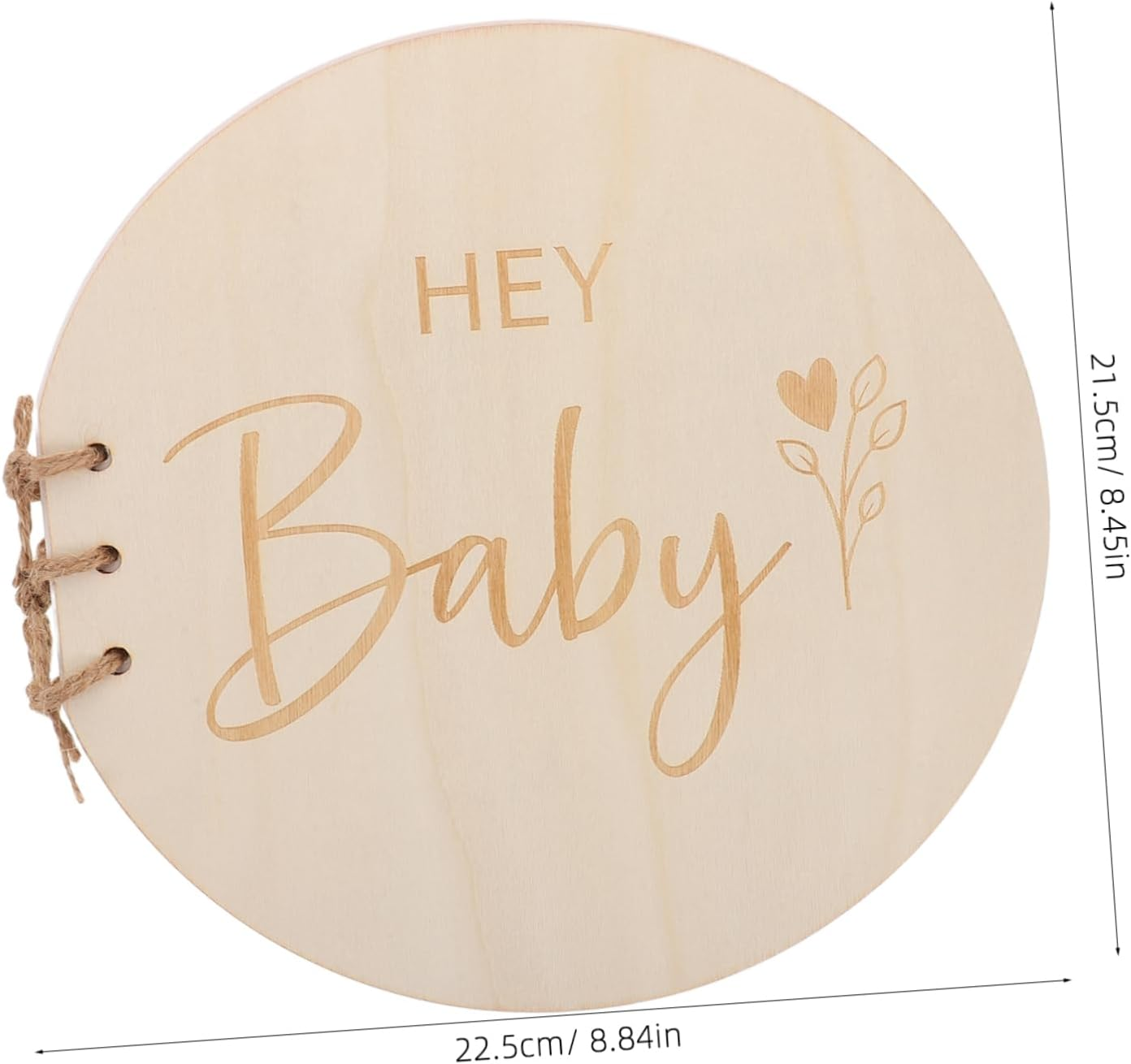 NOLITOY Wooden Shower Message Book Natural Wood Guest Registry Journal for Celebratory Gatherings Portable Keepsake Album for Showers Birthdays and Family Events image number 3