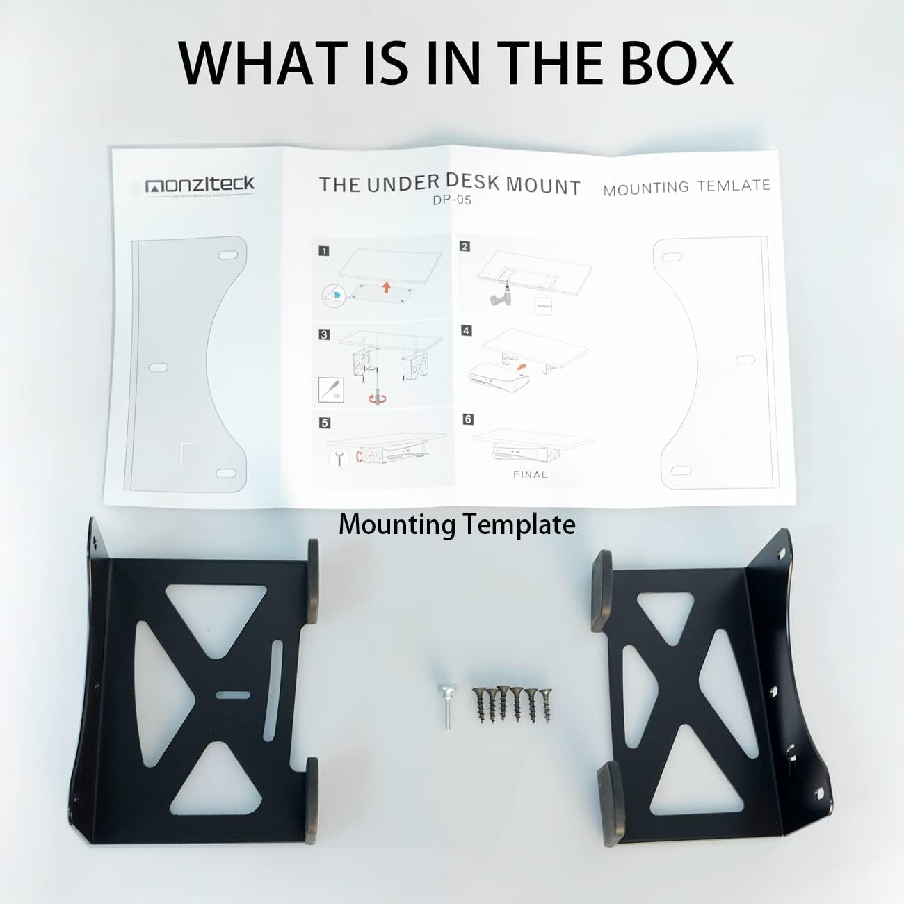 Monzlteck under Desk Holder for PS5/PS5 Slim,Stealth Mount Compaitble with Playstation 5 Disc & Digital Edition Console,Space Saving,Dp-05 image number 3