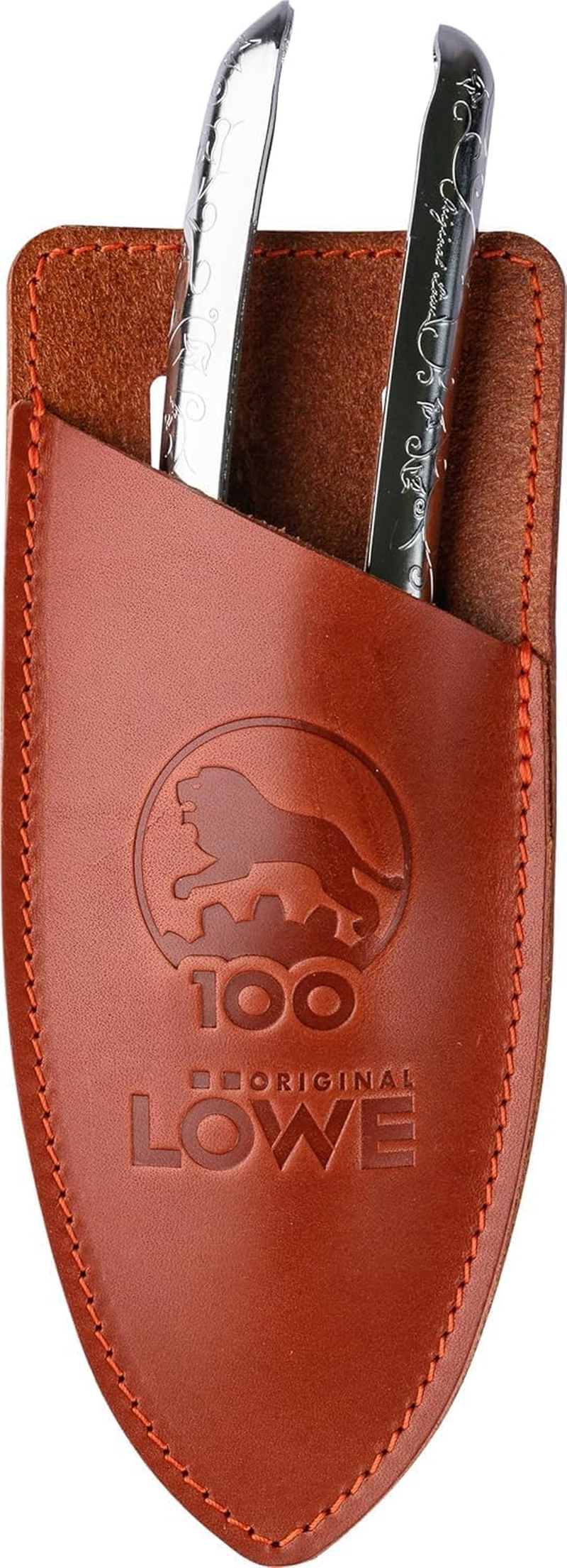 Original L&Ouml;WE 1, 100 Year Anniversary Edition - Professional Garden Shears Anvil Shears 1,100 Made of Metal with Stainless Steel Blade Together with Handmade Leather Holster image number 5