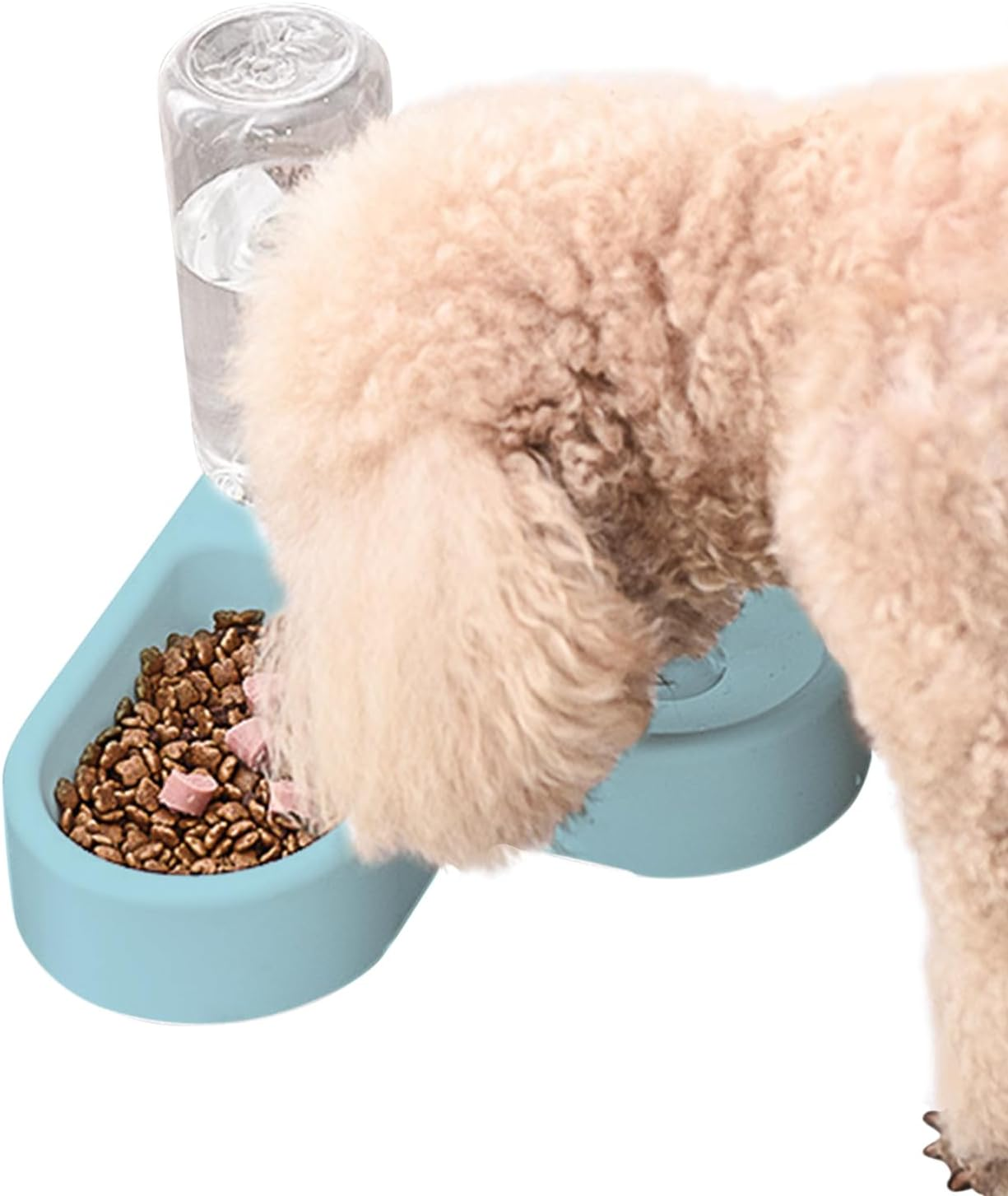 Pet Automatic Waterer Cat Bowl Food Bowl (Blue) - Blue image number 4