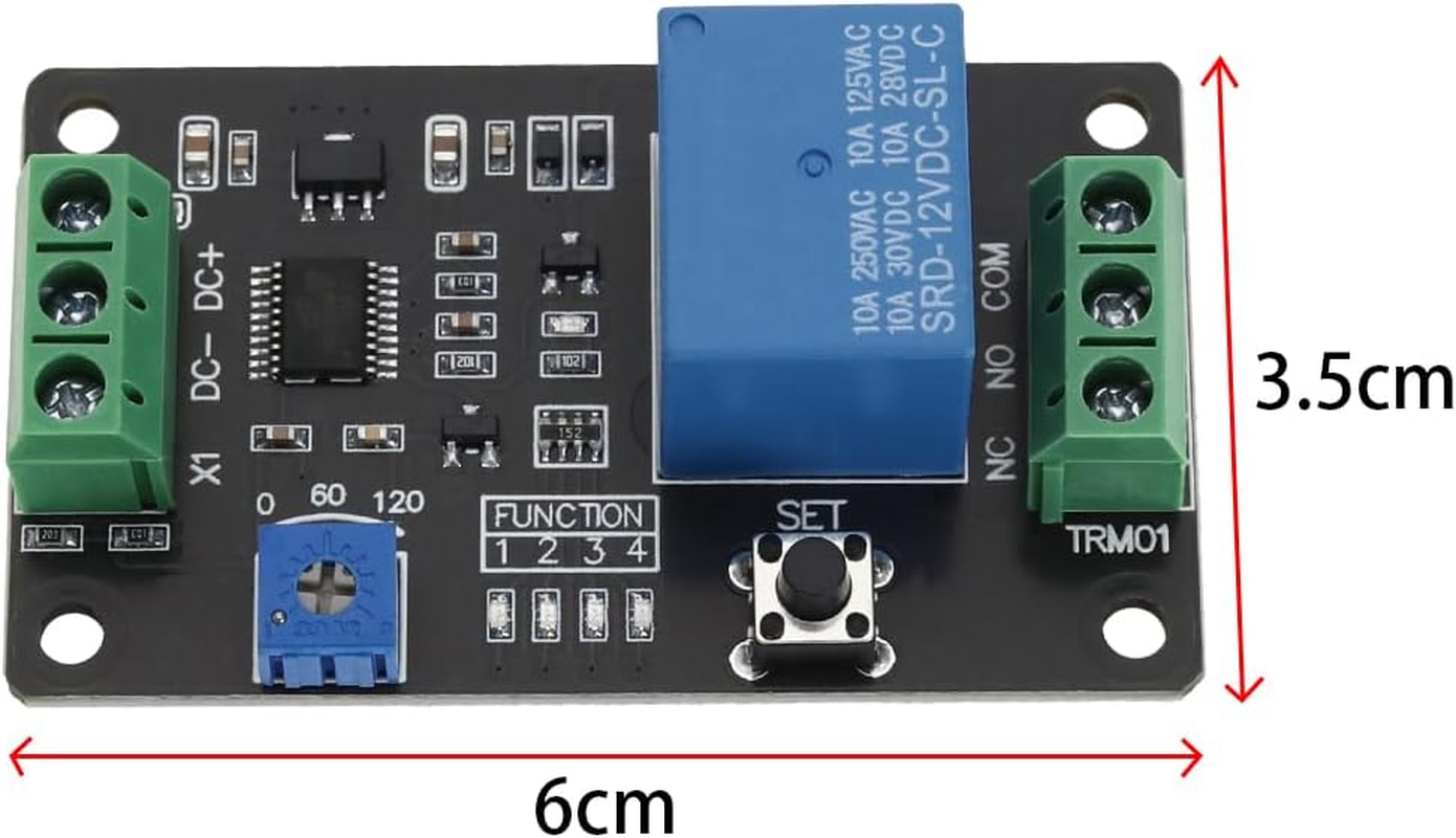 Emsea 2Pcs 12V Time Delay Relay Module Start Delay Switch Module Delay Timer Module Delay off Timer Module Automatically Timer Switch Module image number 6