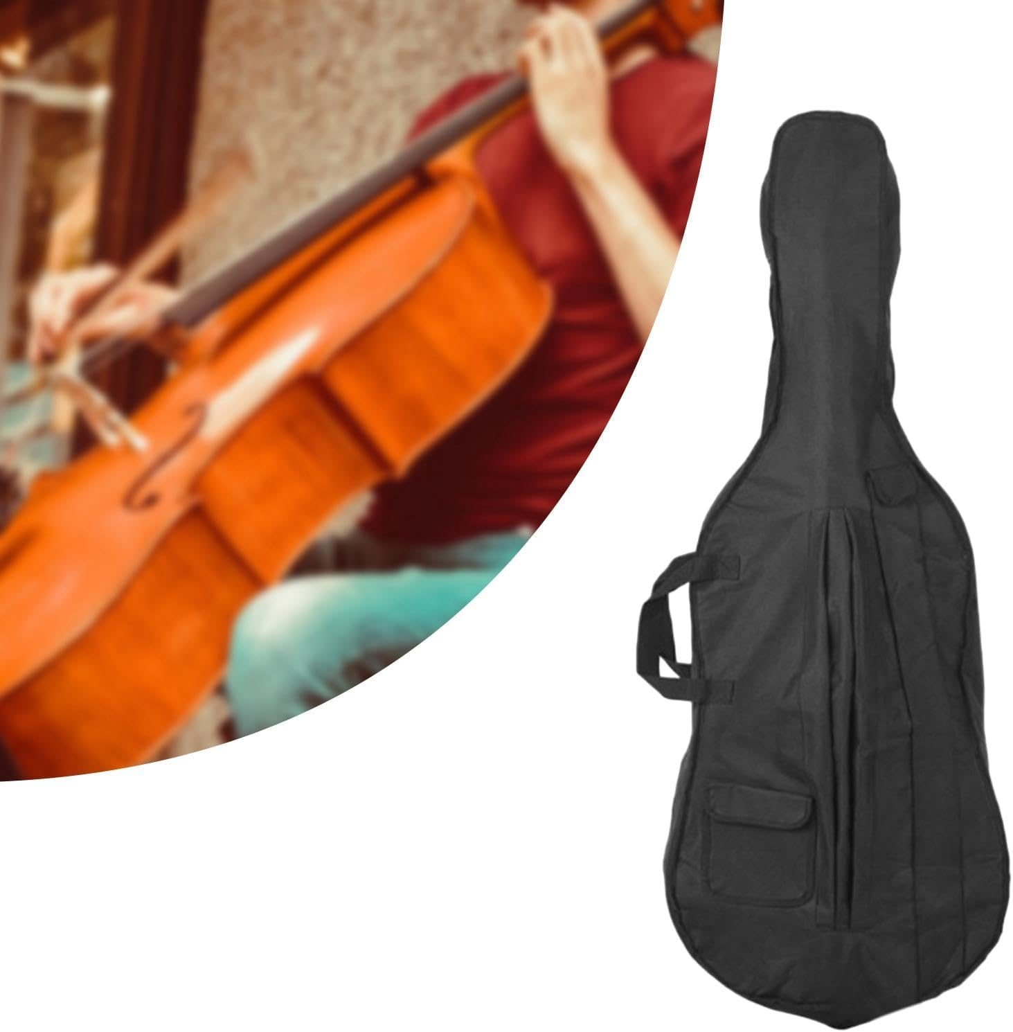 Luwecf Large Capacity Cello Cover with Multiple Storage Pockets, 4 to 4 image number 2