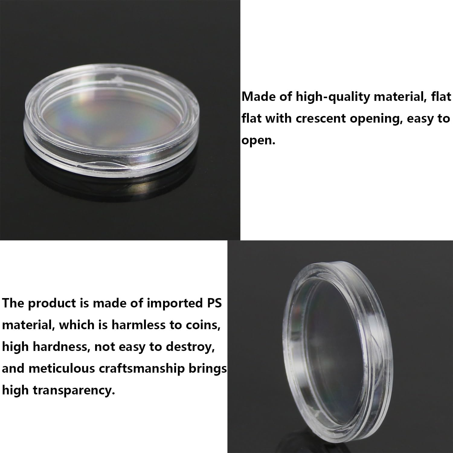 Namzi 200 Pcs 21 Mm Coin Capsules Case Clear round Coin Protector for Coin Holder Collection Supplies image number 6