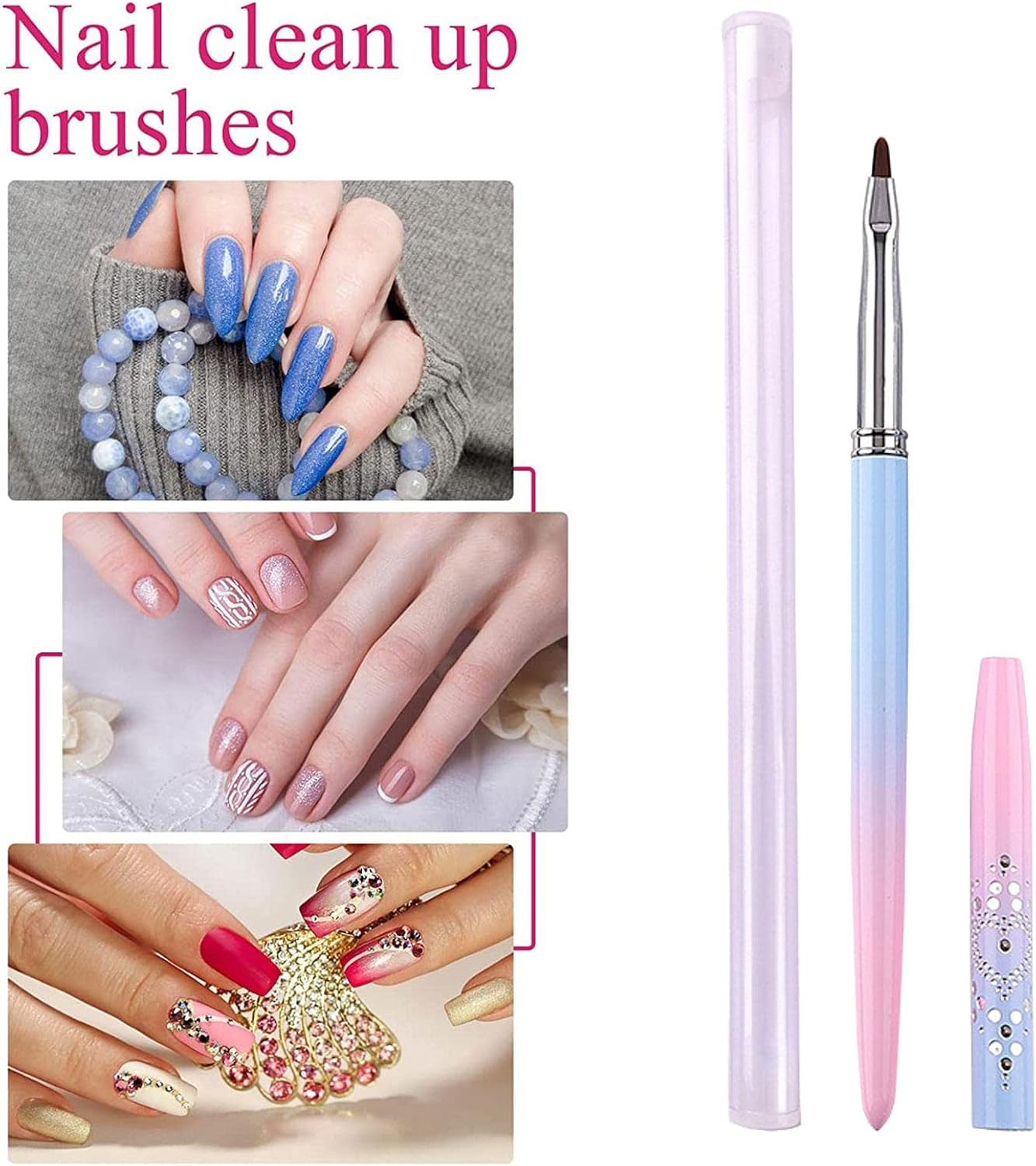 Nail-Rt Brushes - Nail Painting Tools, Nail-Rt Painting Tools for Salon, Uv Build Gel Brush, 1/15Pcs Nail-Rt Design Brushes, Poly Extension Gel Brush, Nail Design Brush, Nail Pen Painting Tools