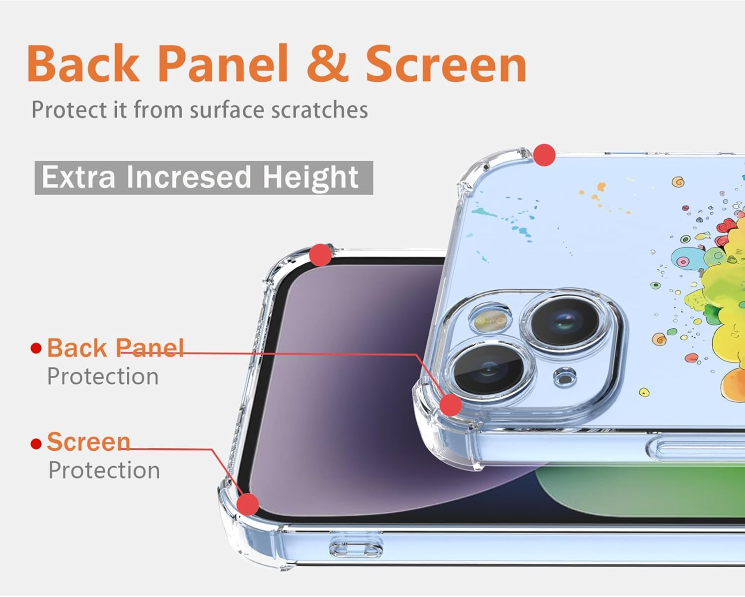 XINYEXIN Transparent Case for Samsung Galaxy A36 5G, Colourful Cool Art Graffiti Series Cute Pattern, Ultra Thin Shockproof TPU Clear Mobile Phone Protective Case - Sheep image number 5