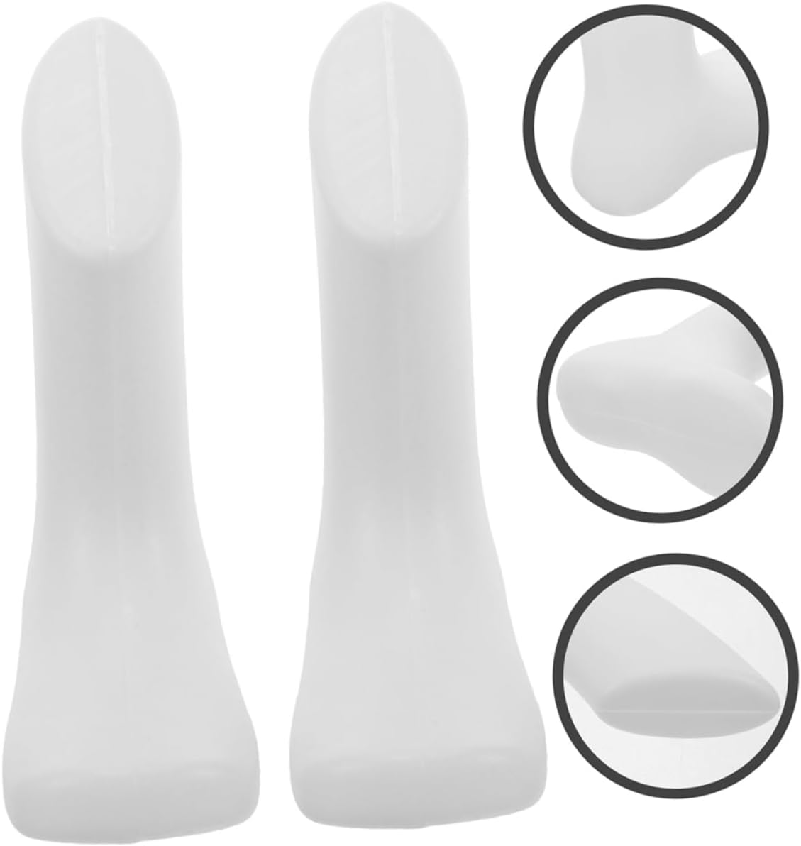 2 Pairs Baby Foot Mannequin and Toddler Foot Model White 9Cm Plastic Display for Kids Socks Retail Store image number 3