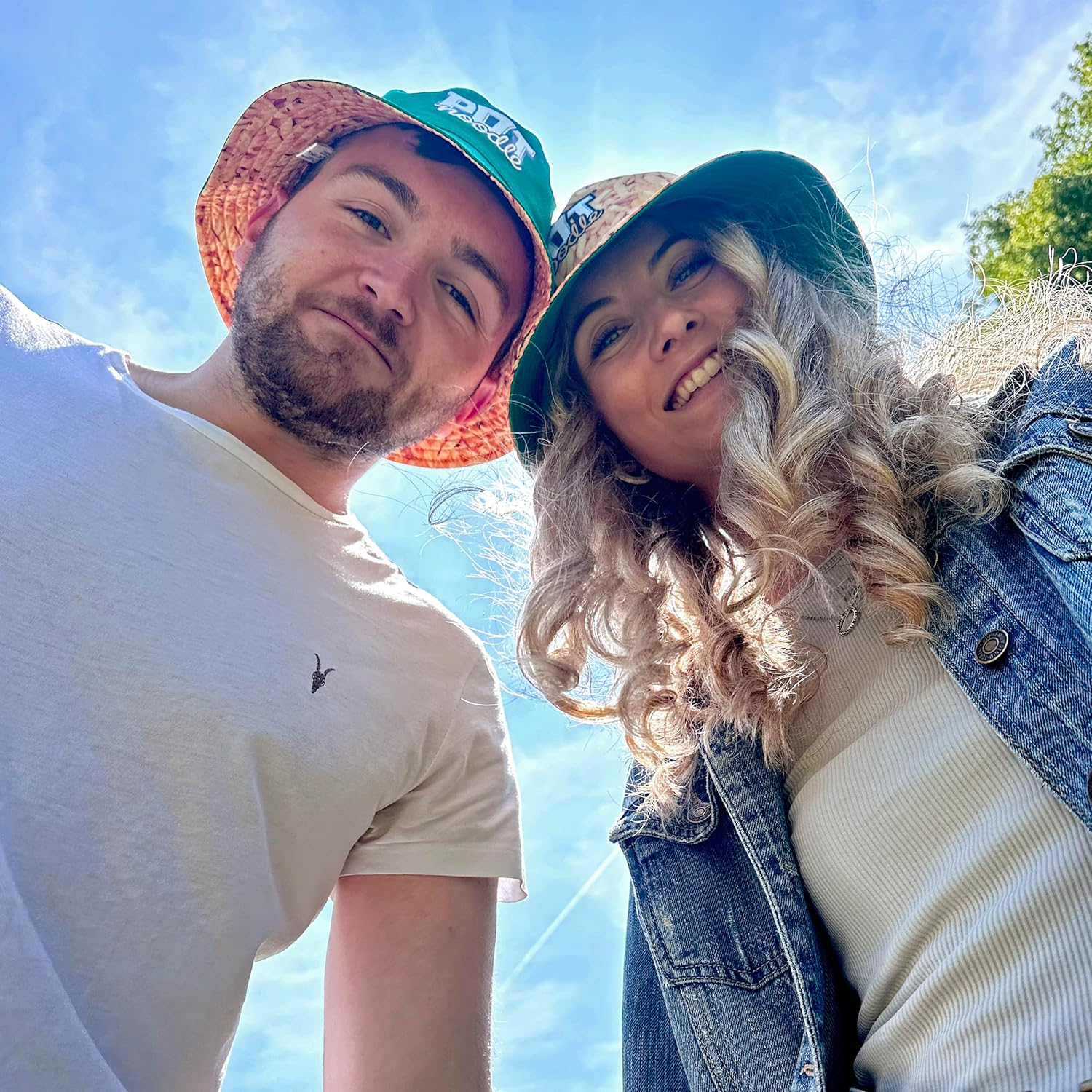 Kimm & Miller Pot Noodle Bucket Hat - Unisex Womens & Mens Bucket Hat - Reversible Design - Novelty Festival Accessories - Funny Hats in Green & Noodle Print, Green, One Size image number 5