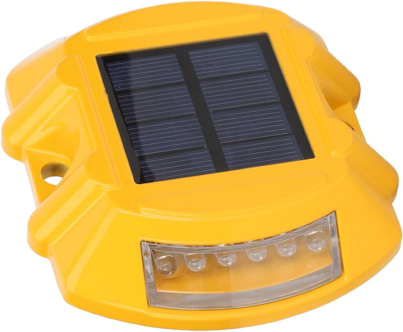 LED Driveway Lights, IP68 Waterproof High Brightness Solar Dock Lights Easy Installation Safe for Garden for Patio (Yellow Light) image number 4