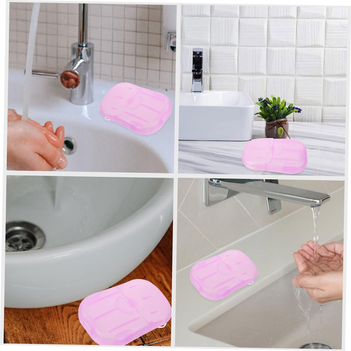 KOMBIUDA Lightweight Soap Slices Portable Travel Soap Sheets Safe Refreshing Hand Wash image number 3