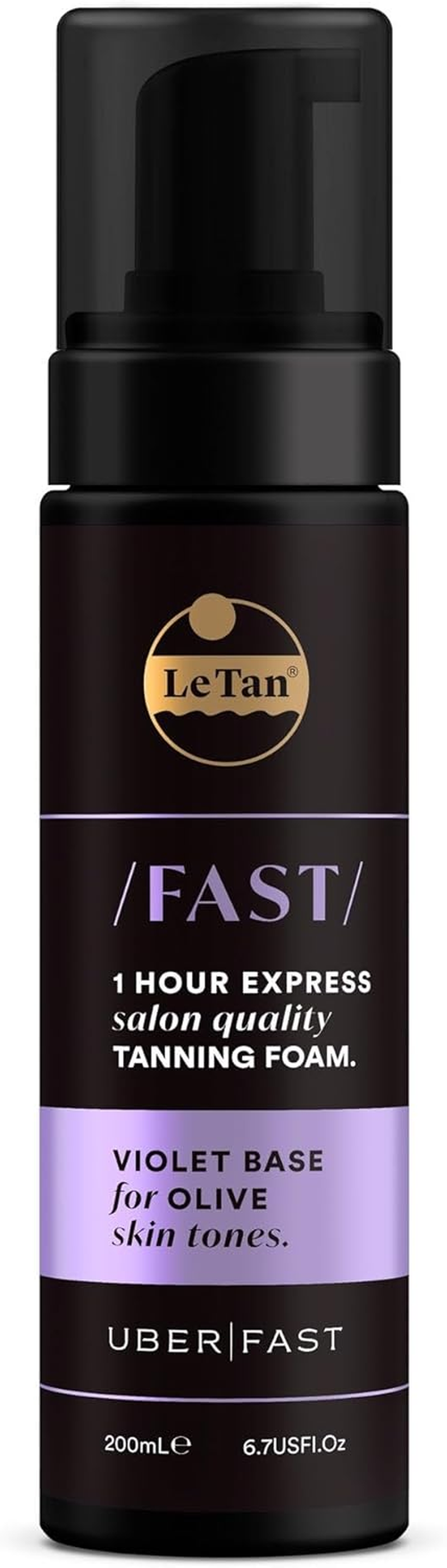 Le Tan Uber Dark Fast Violet Base Tanning Foam 200 Ml
