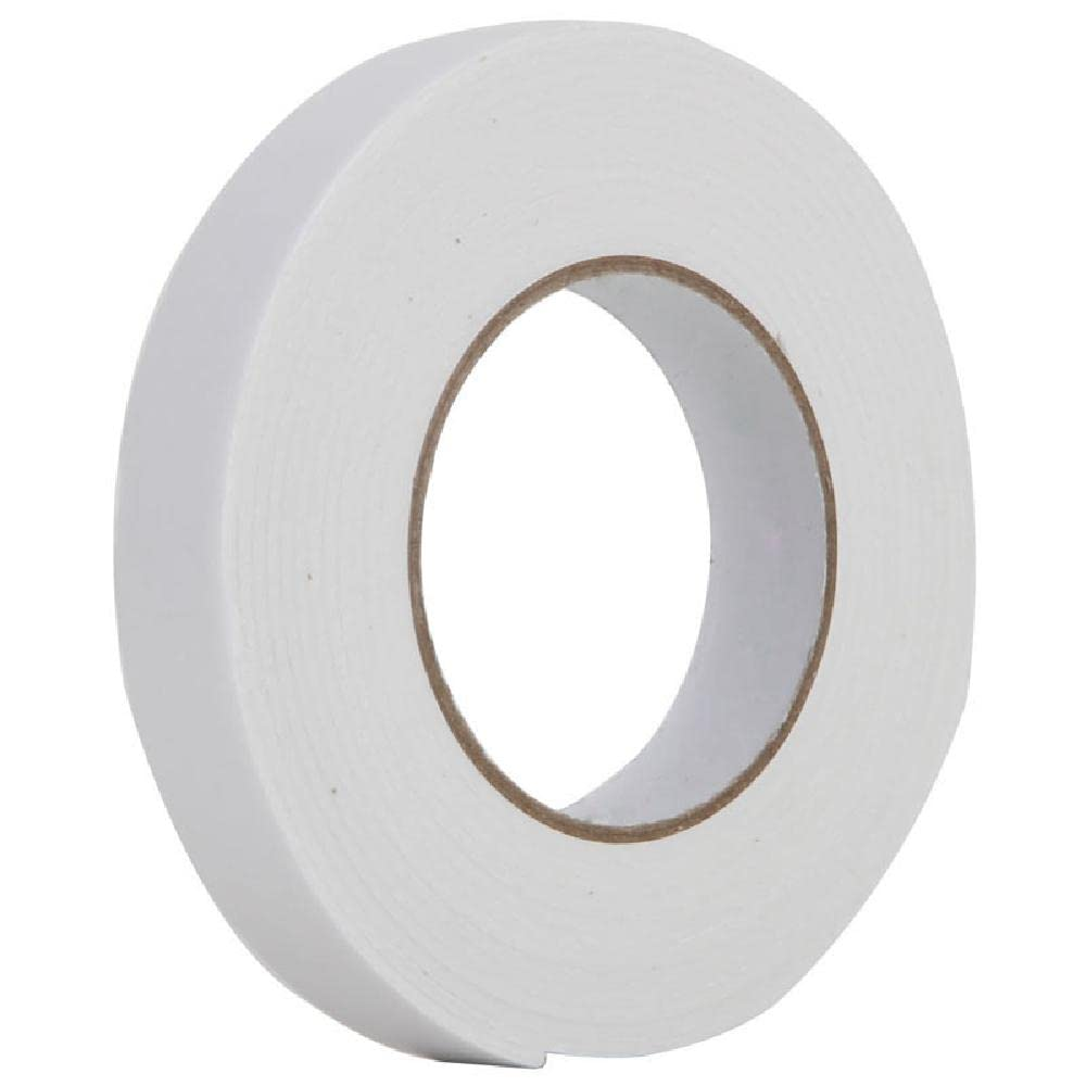 Tophomer 1Roll 5Mm Double-Sided Foam Tape, 10M Length Waterproof Sponge Ribbon Adhesive for Scrapbooking, Cards Manufacturing, Gift Packaging, Decoration, Manual Work, White image number 3