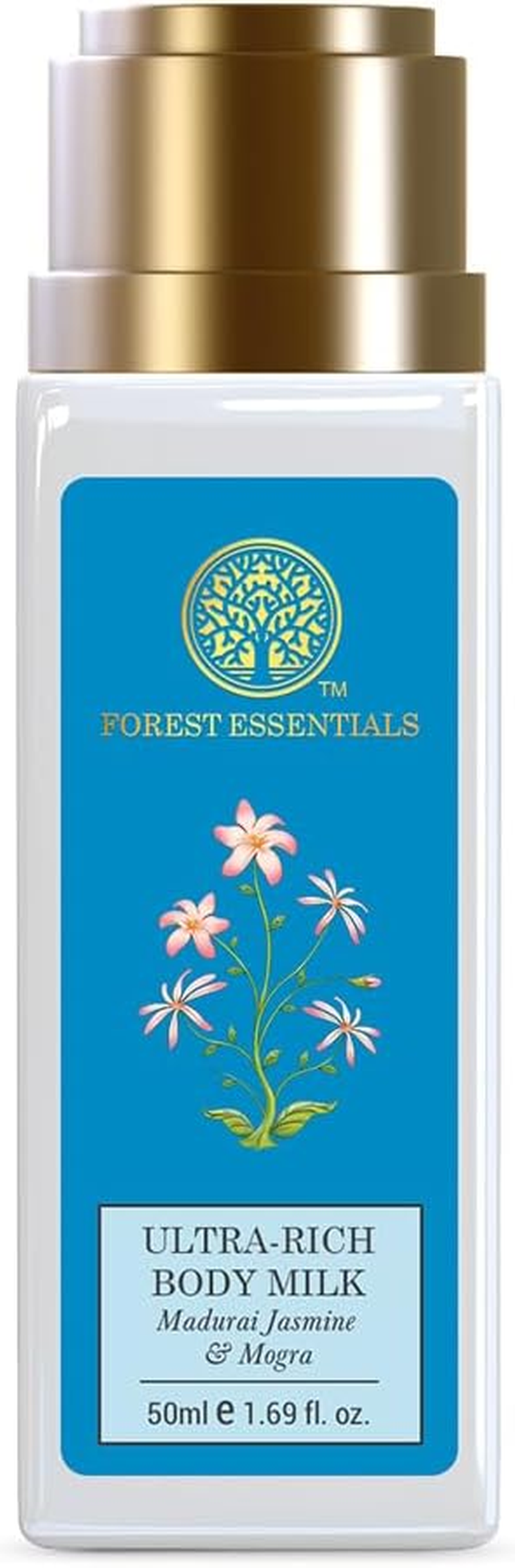 Forest Essentials Ultra Rich Body Lotion, Jasmine and Mogra, 50Ml image number 4